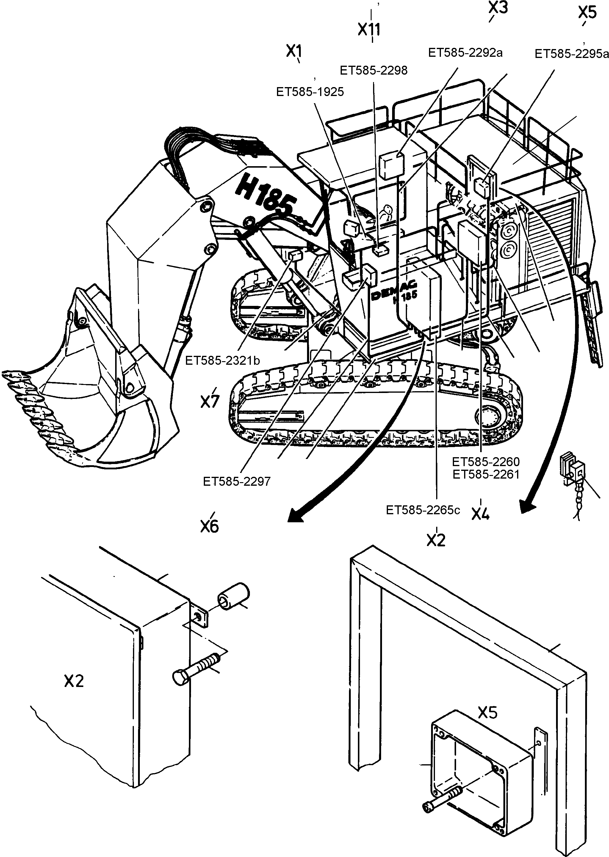 Harness and Junction box X11 792 065 73 KOMATSU