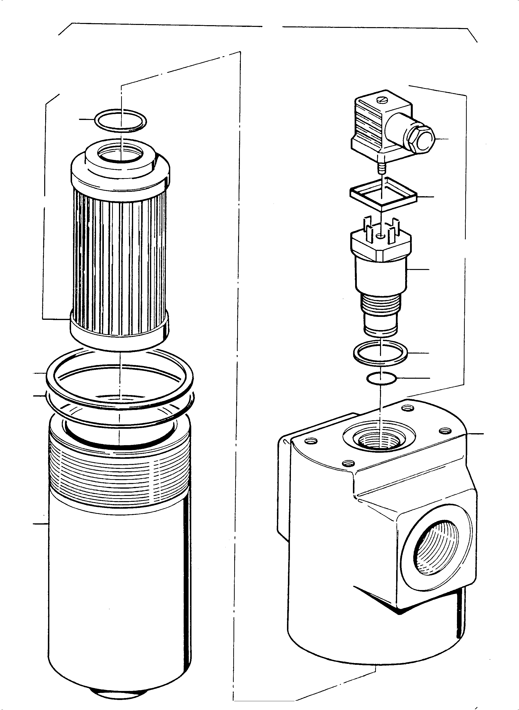 Hydr. filter assy. 592 447 40 KOMATSU