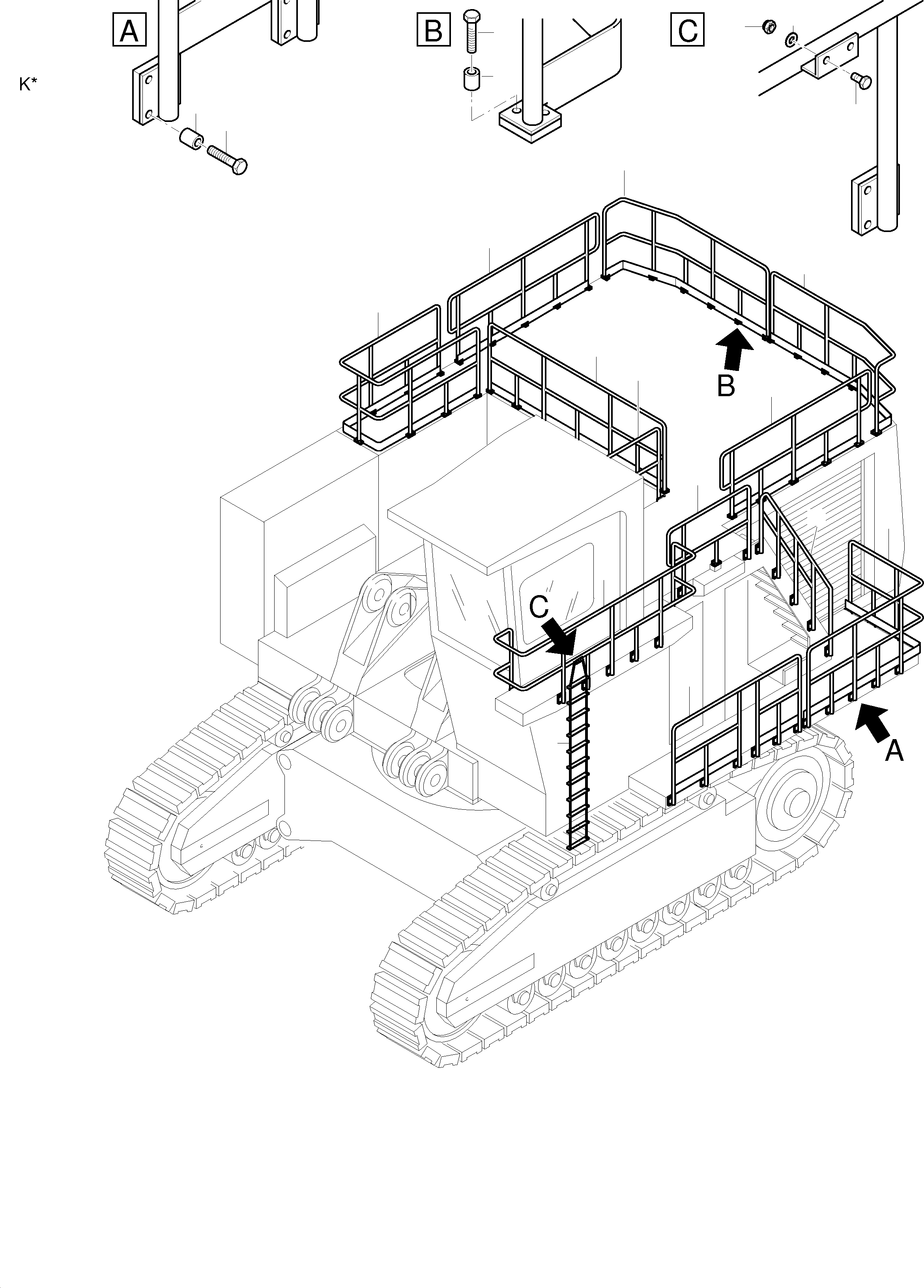 Направляющая 890 784 40 KOMATSU