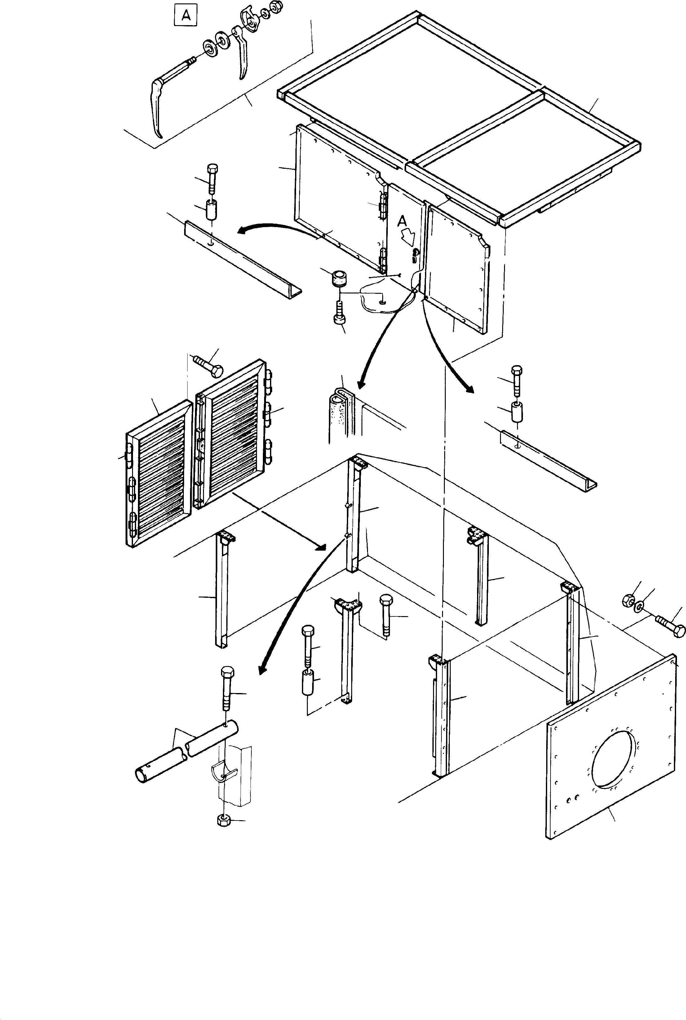 Door part 883 862 40 KOMATSU