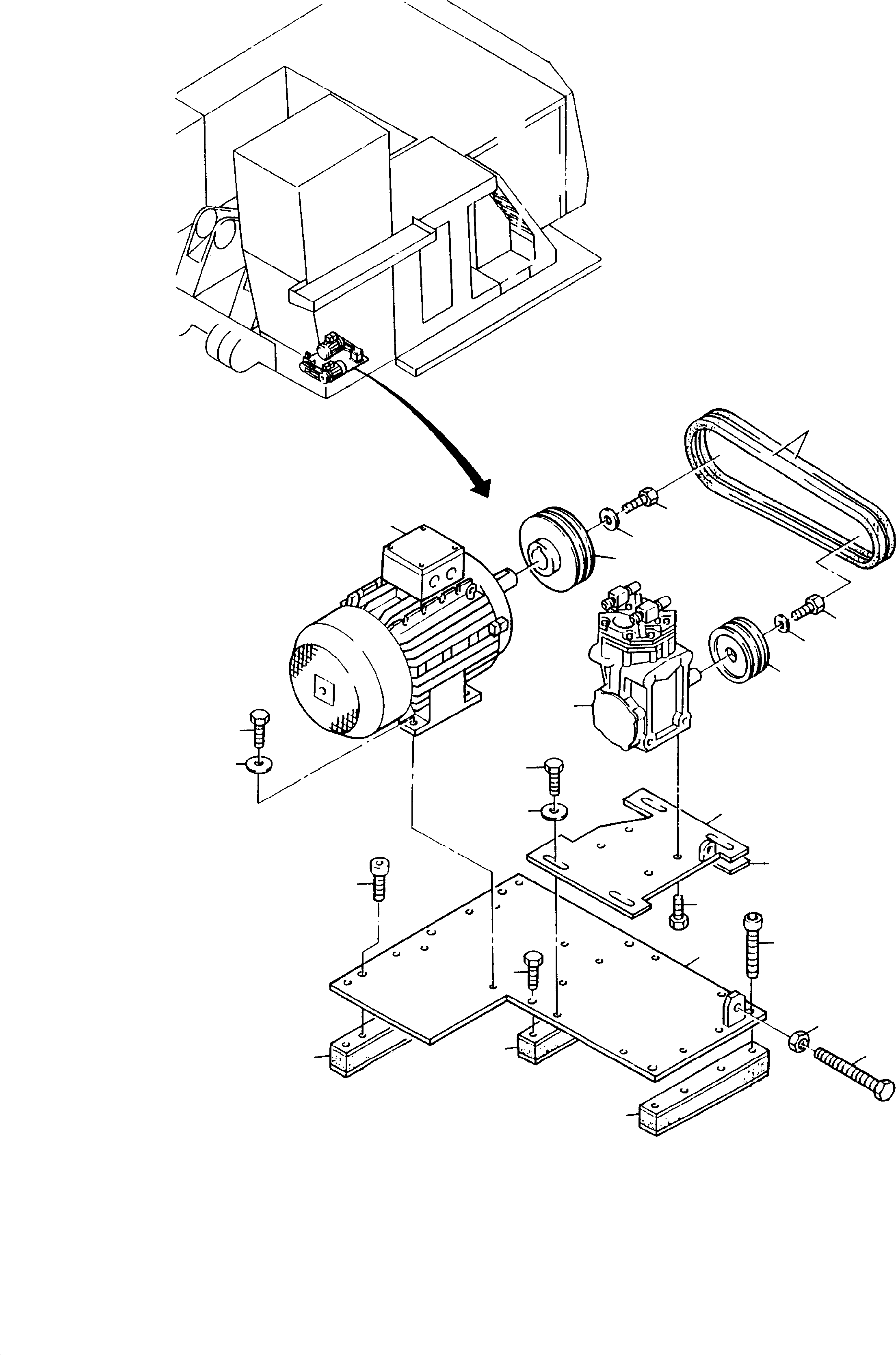 Клиновой ремень 511 935 98 KOMATSU