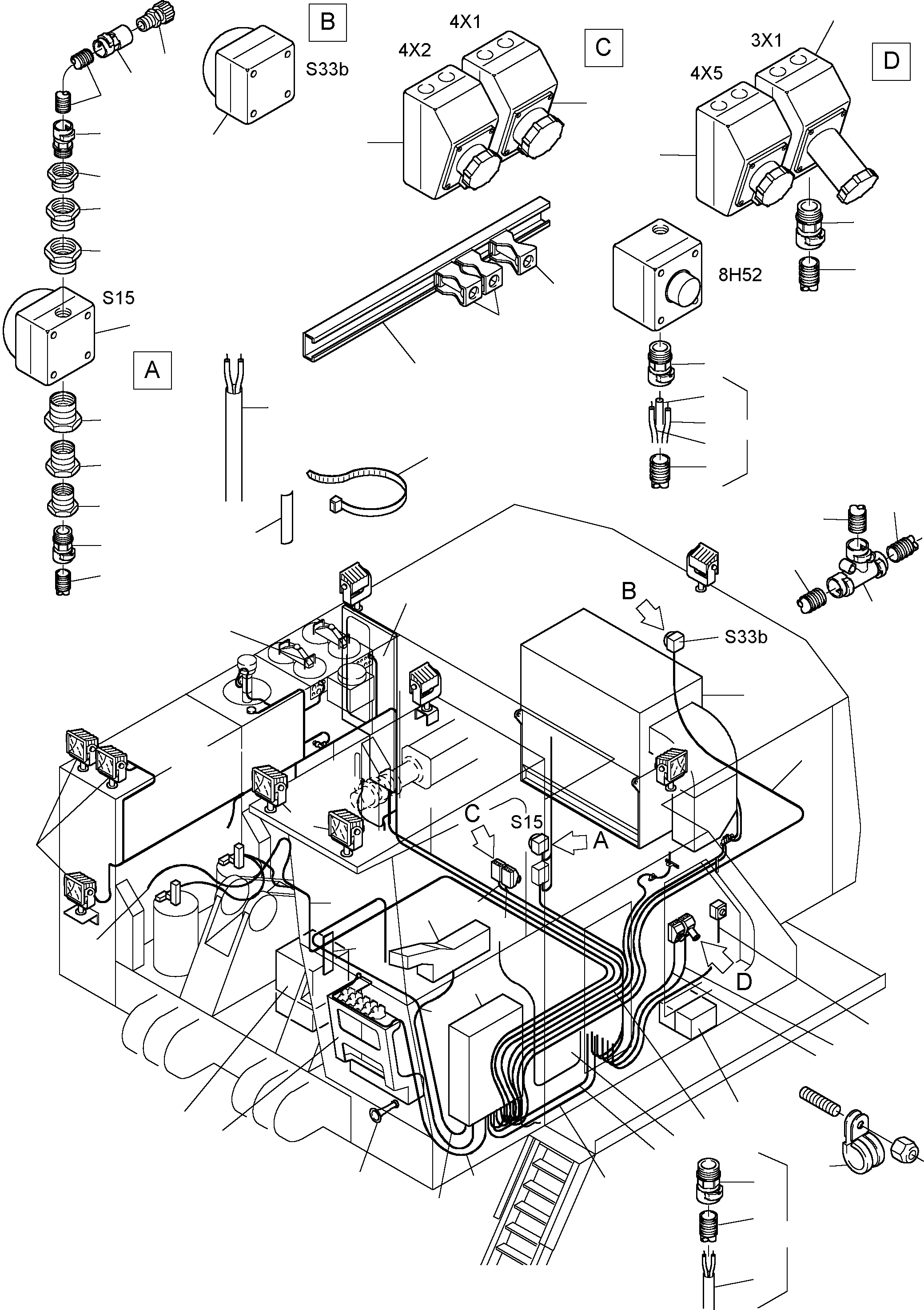 Cable protection hose DN 23 655 652 40 KOMATSU