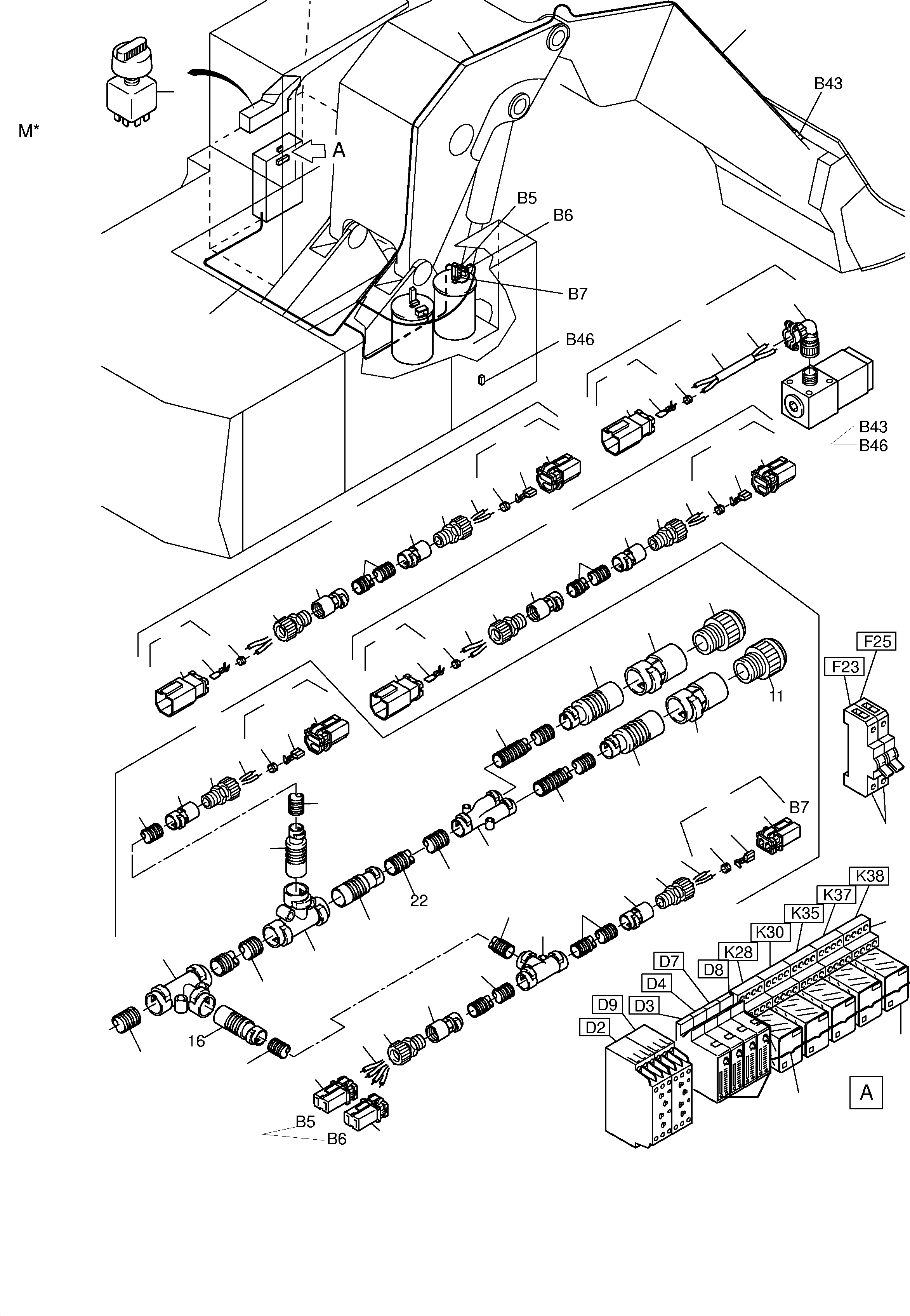 пробка 655 595 40 KOMATSU