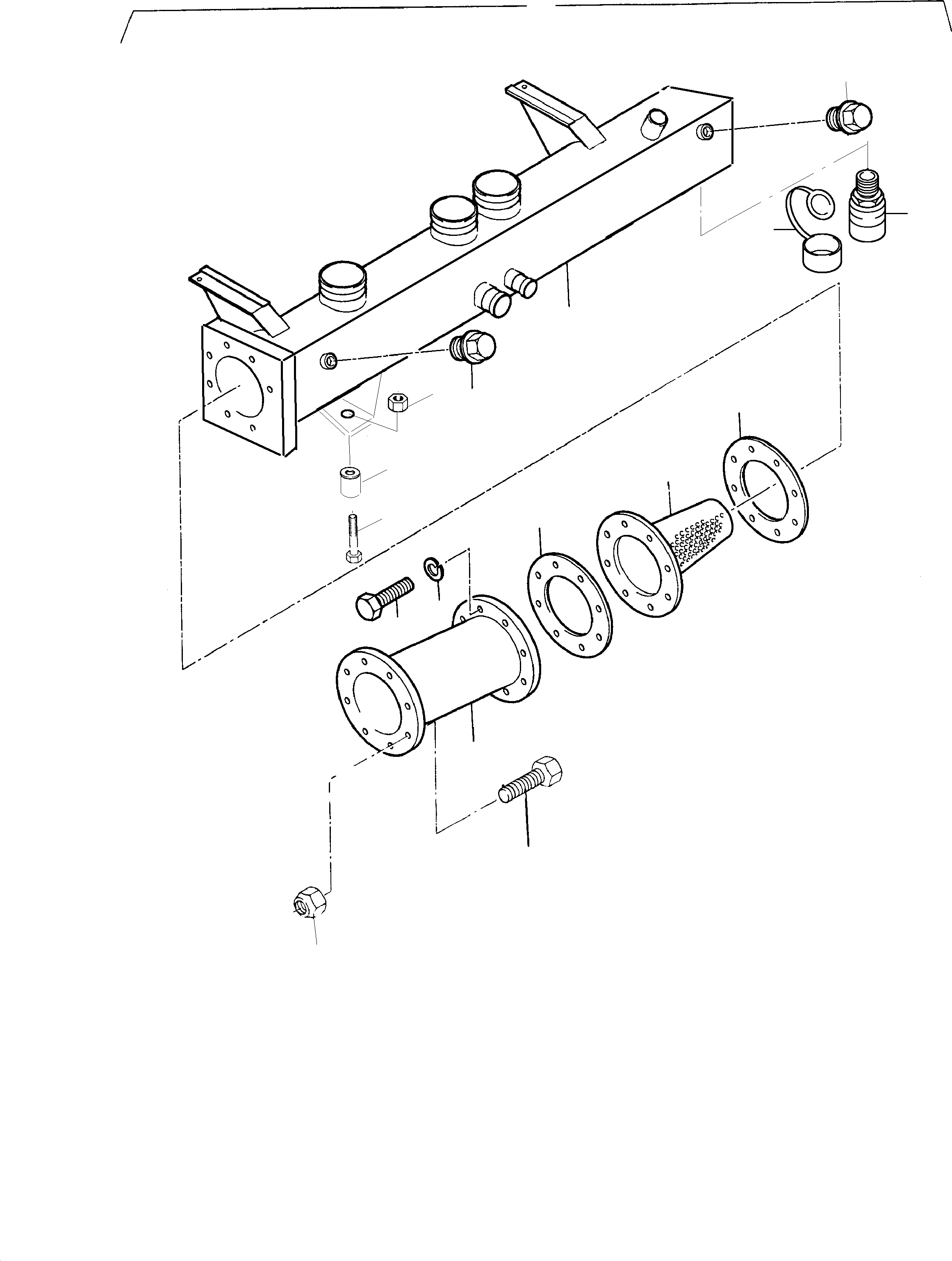 Suction tank consist. of fig-nos: 02 - 13 883 705 40 KOMATSU
