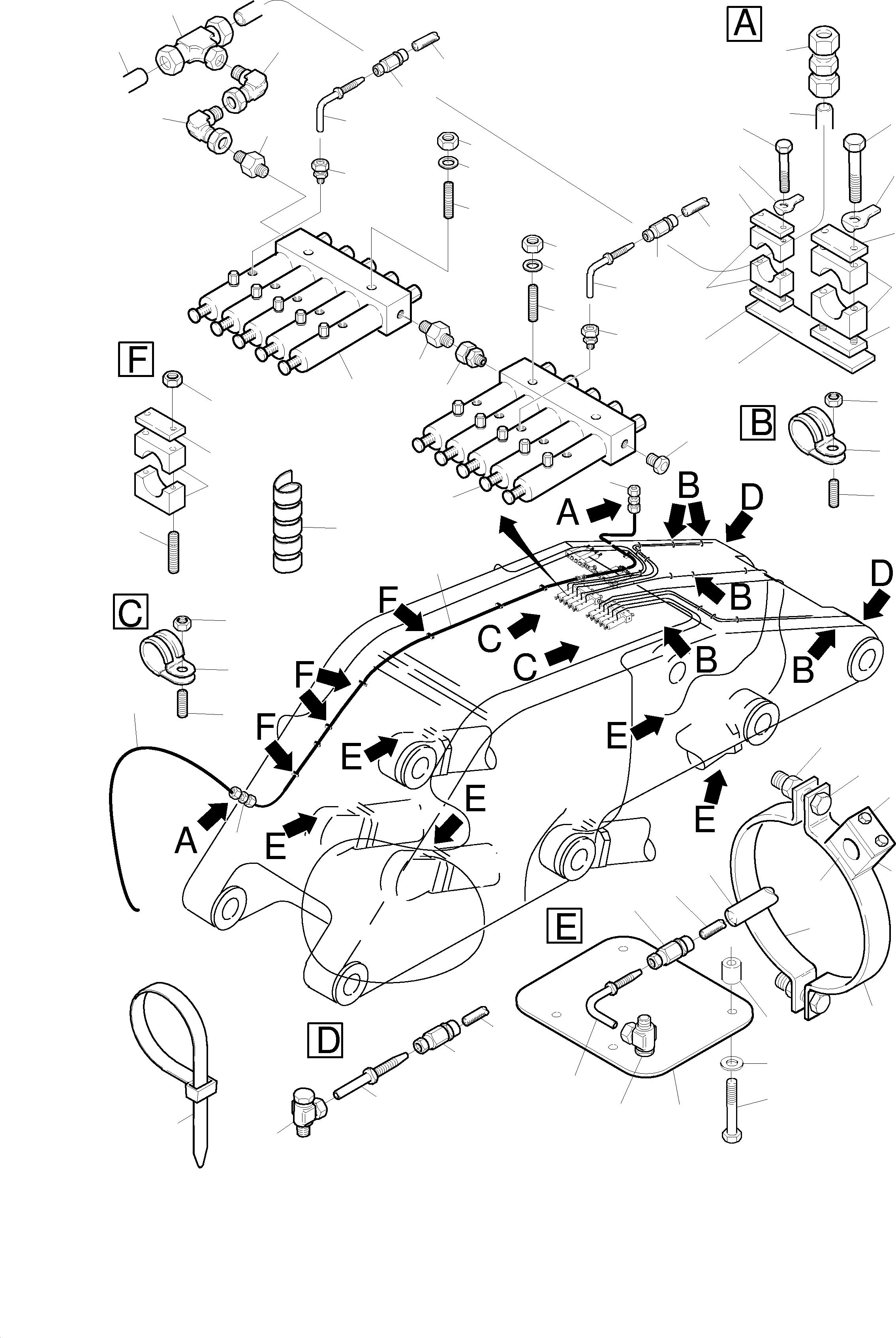 Комплект хомутов 509 059 98 KOMATSU