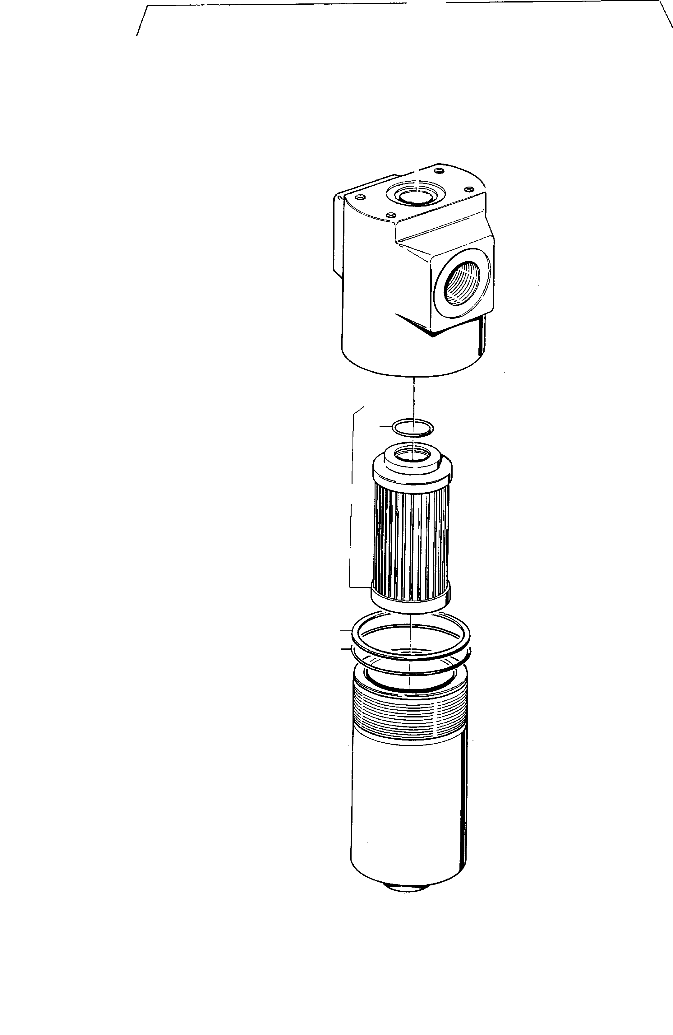 Pressure filter 634 602 40 KOMATSU