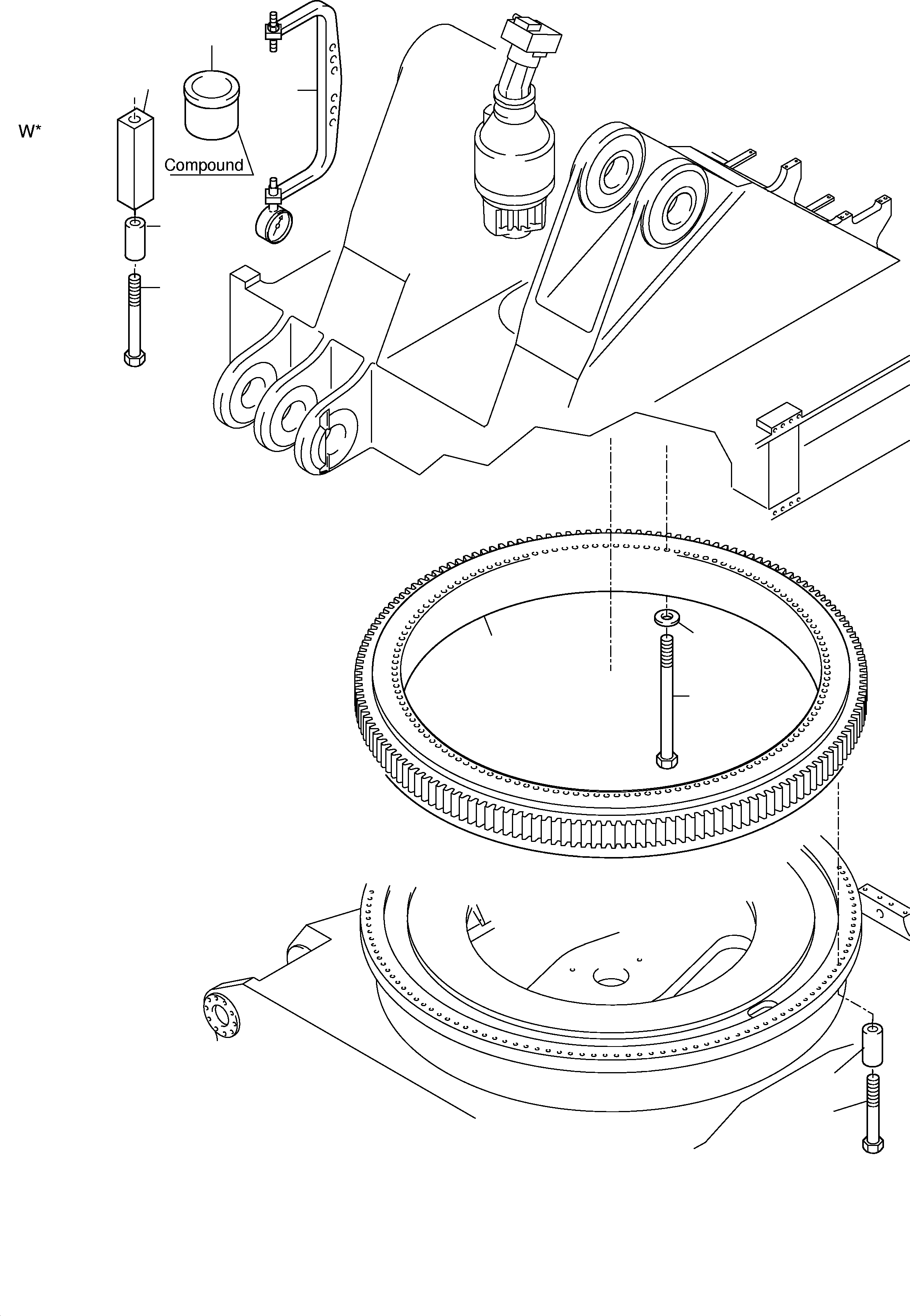 Resilent Sleeve 515 390 98 KOMATSU