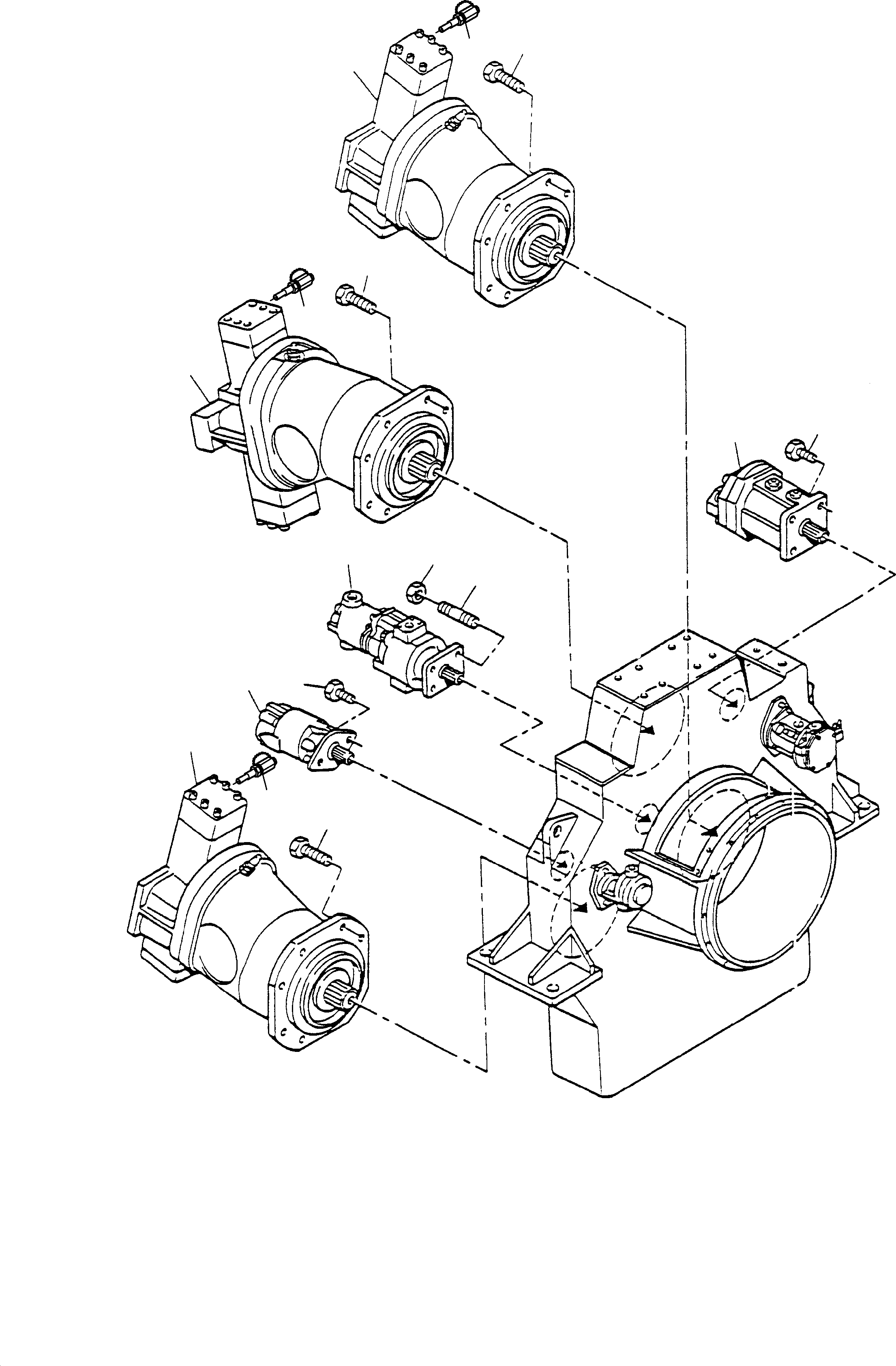 Double pump (pilot oil /bearing floating) 654 930 40 KOMATSU