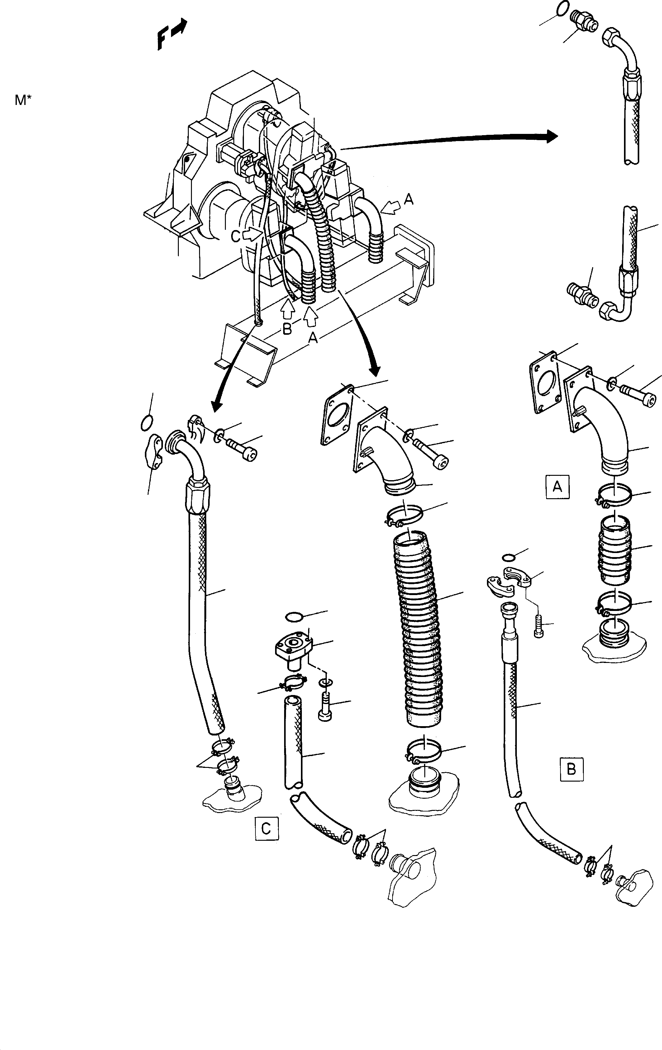 Intake 606 684 40 KOMATSU