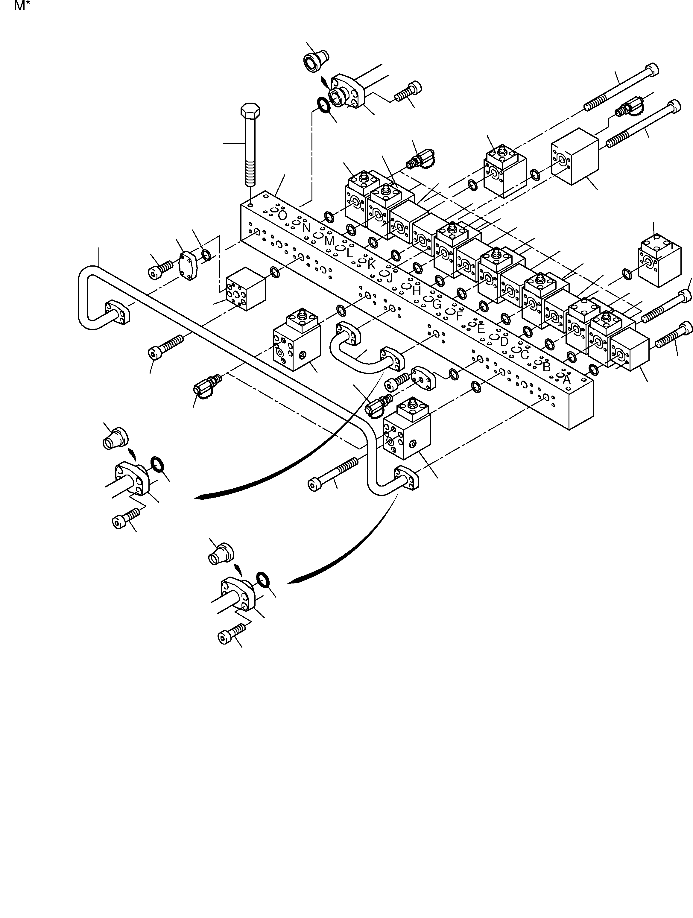 Распределительный коллектор 894 711 40 KOMATSU