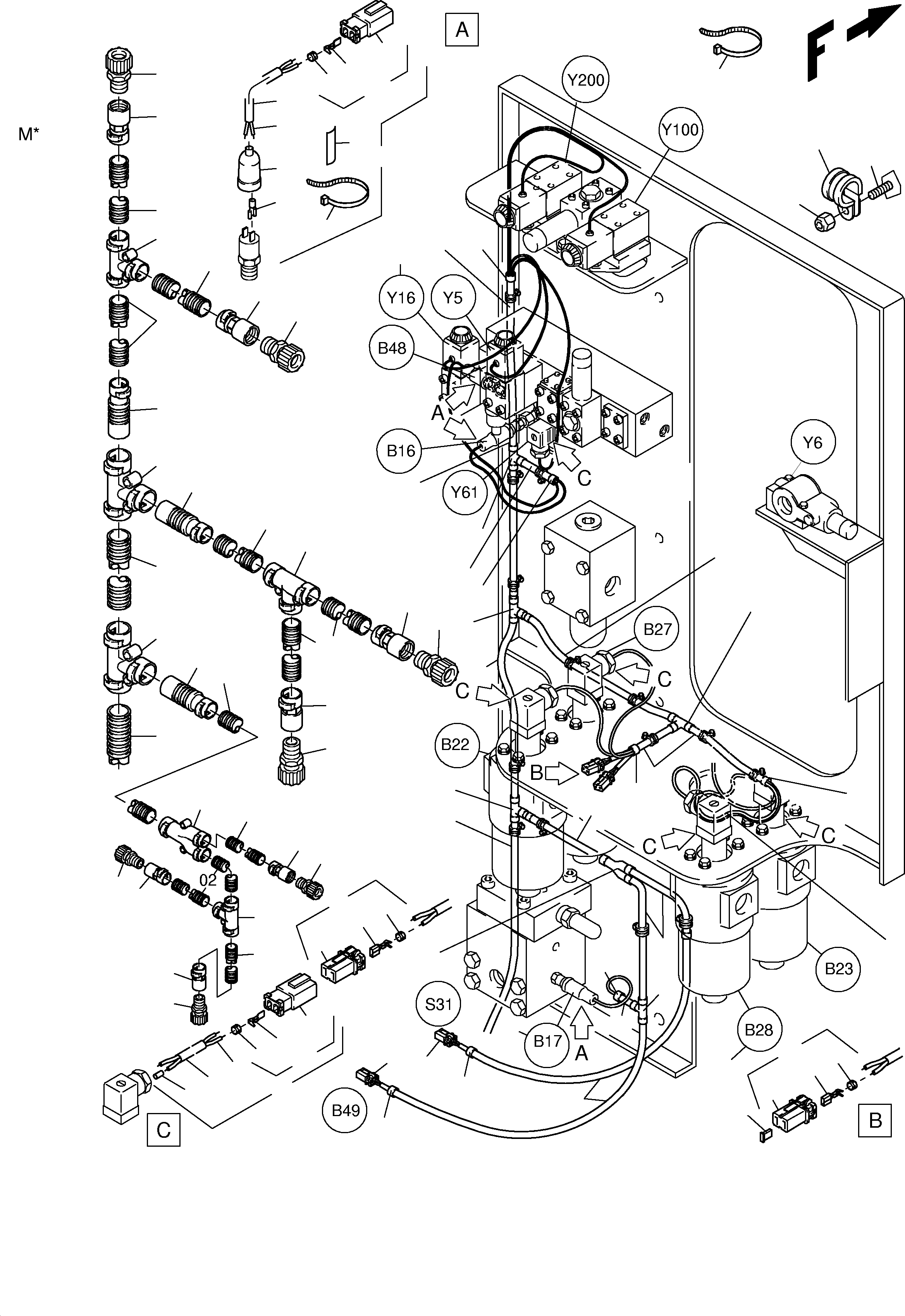 Pipe adapter DN 29/17 655 635 40 KOMATSU