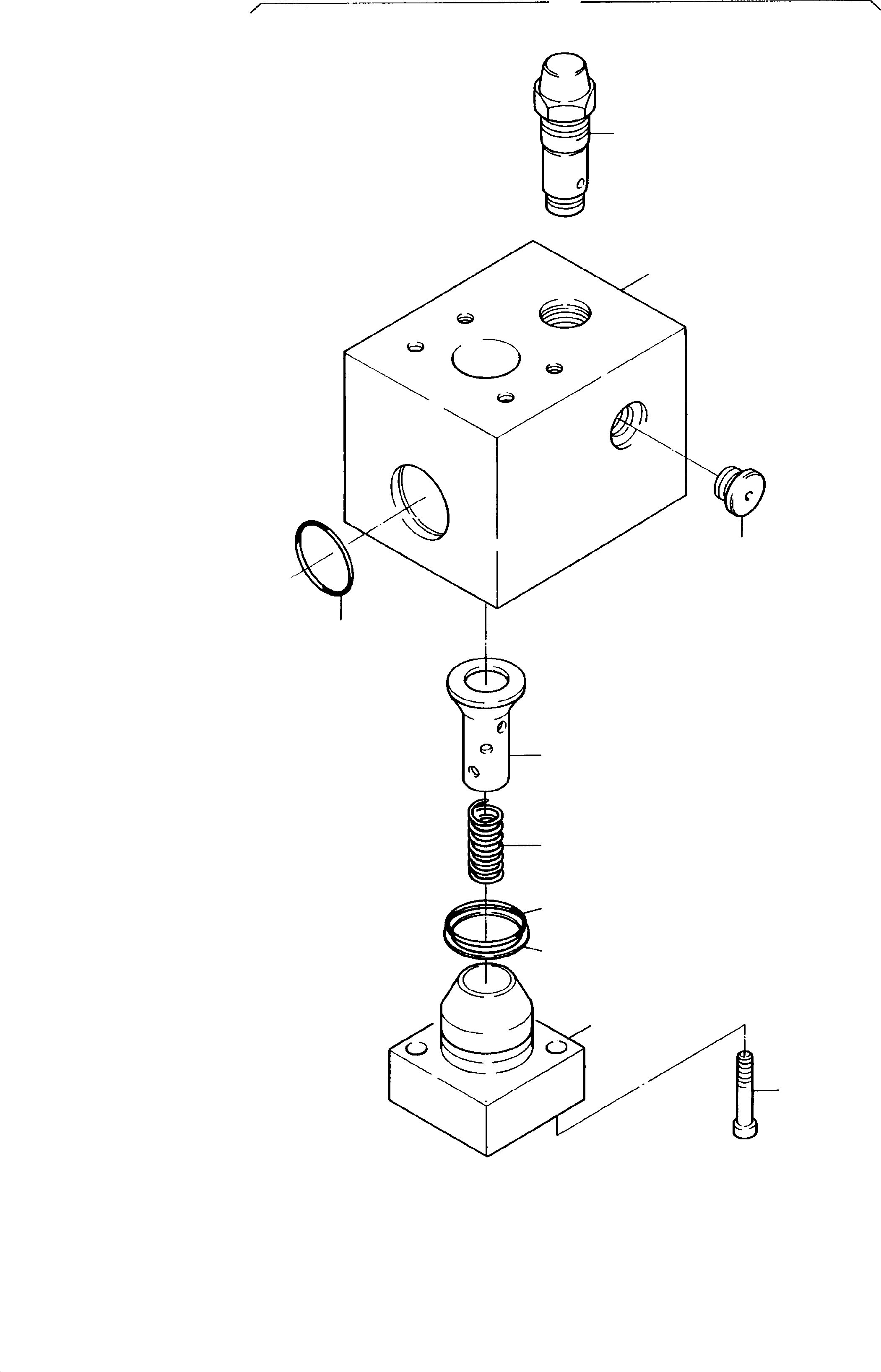 Throttle check valve 621 737 40 KOMATSU