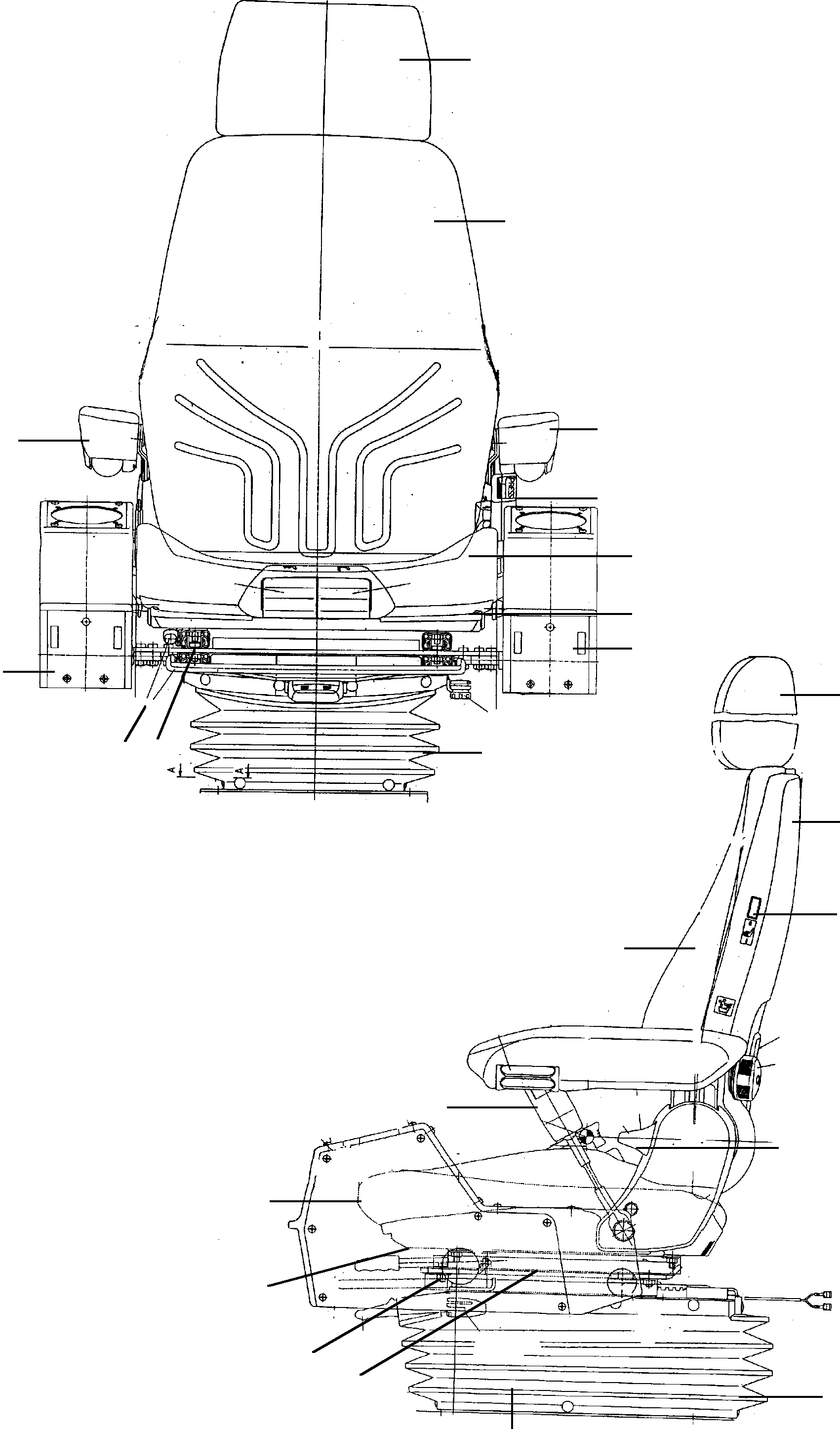 Operator's seat assy. incl. air-suspended 904 604 40 KOMATSU