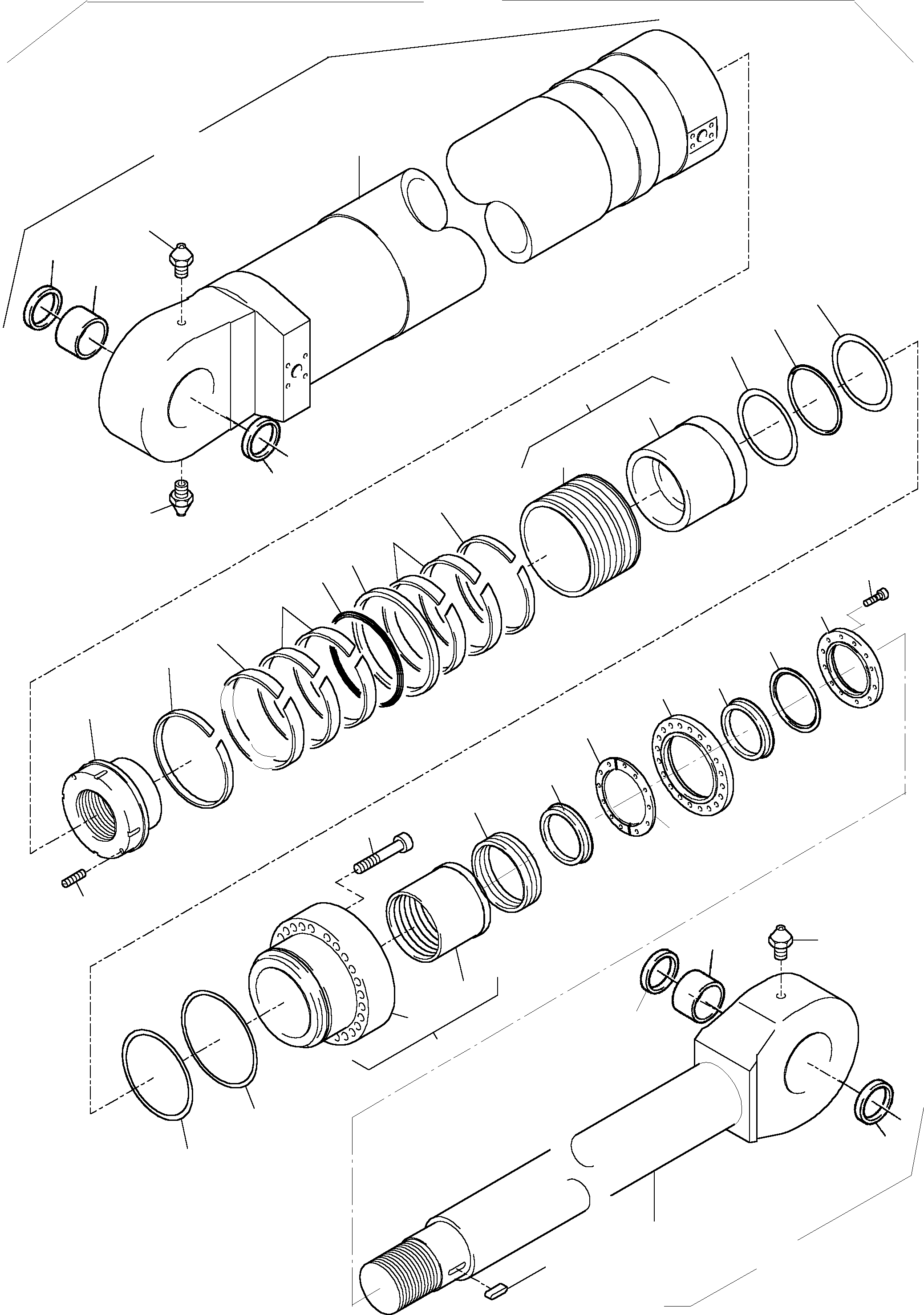 Комплект уплотнений - piston rod fig-nos. 12-15,17,19 770 159 73 KOMATSU