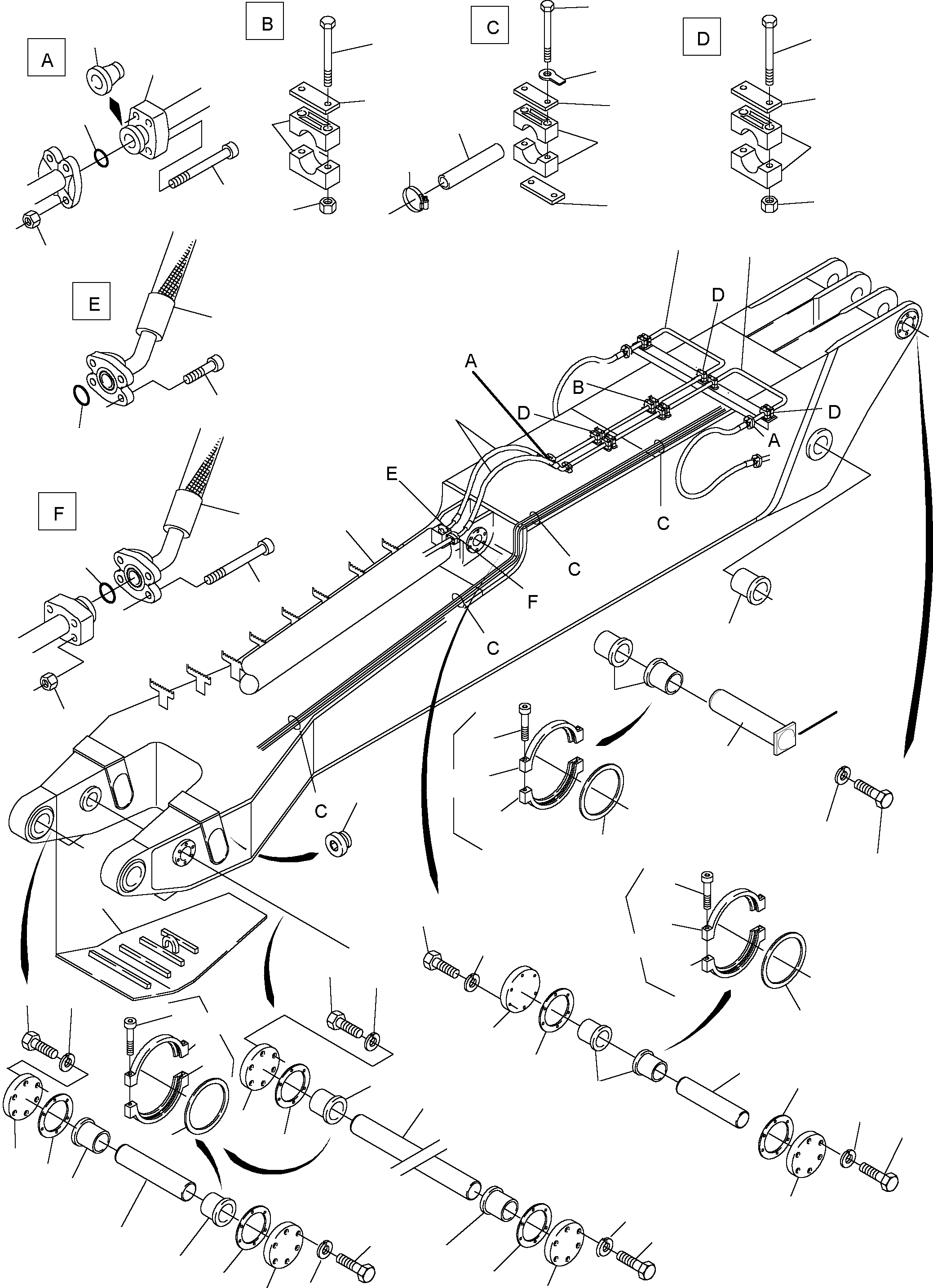 Seal fixing 577 142 40 KOMATSU