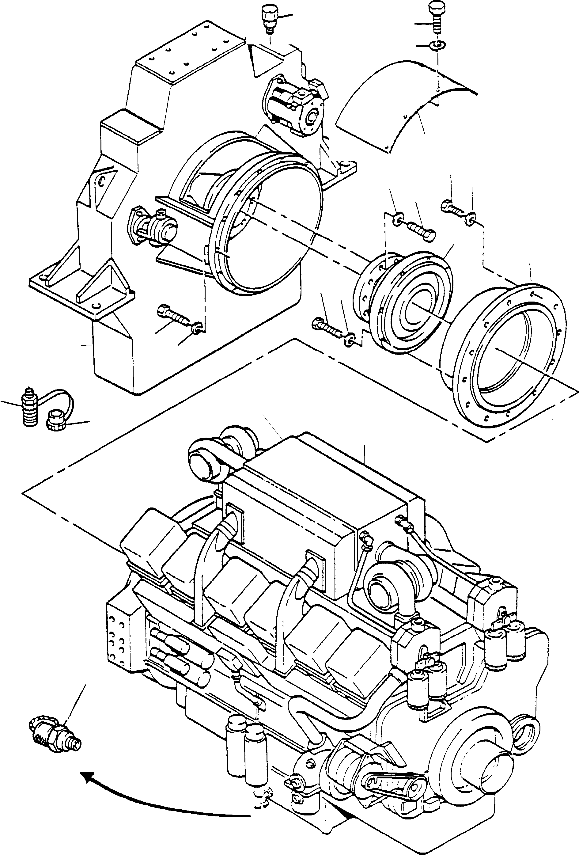 Diesel engine 898 119 40 KOMATSU