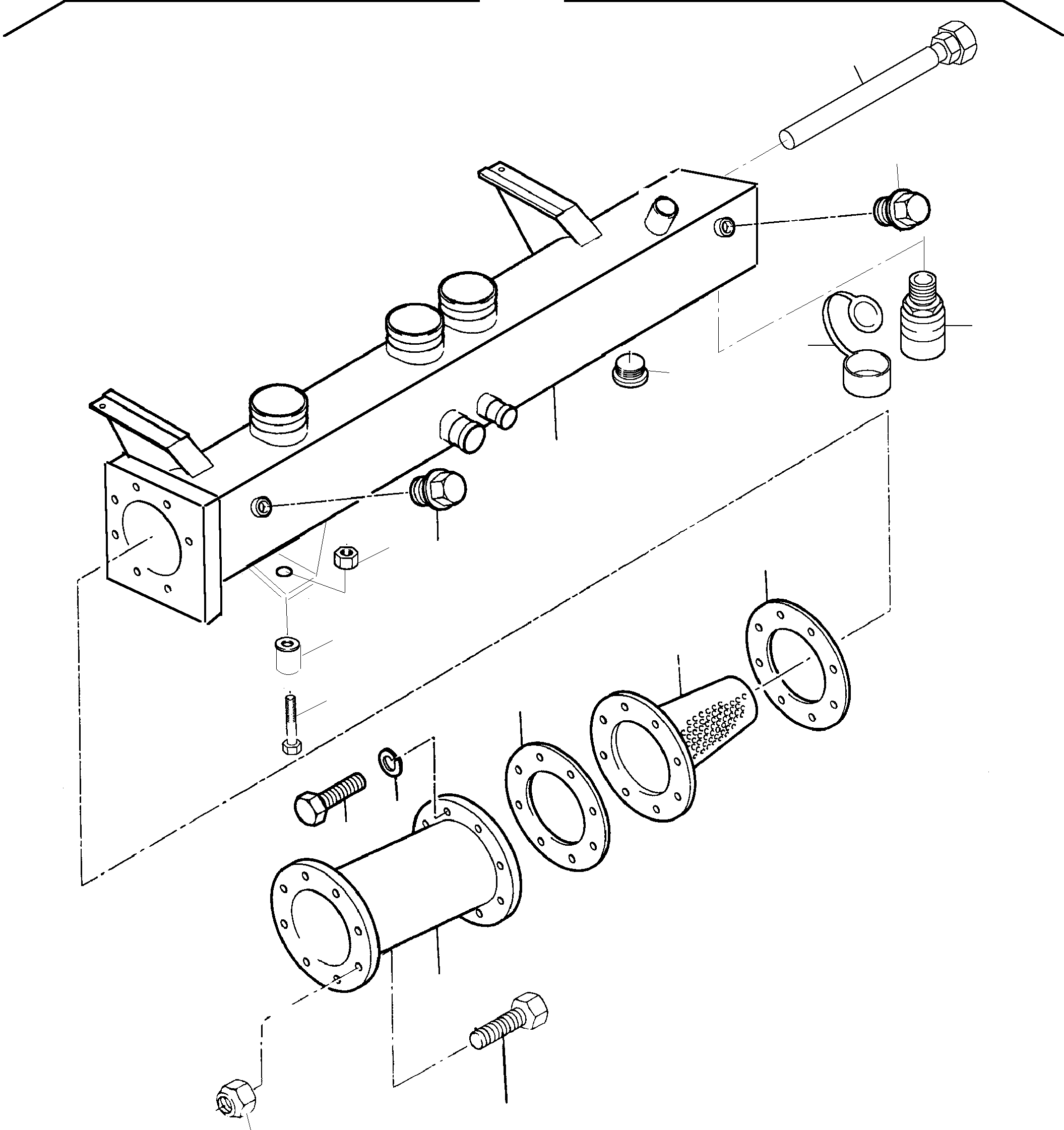 Suction tank consist. of fig-nos: 02 - 13 919 957 40 KOMATSU