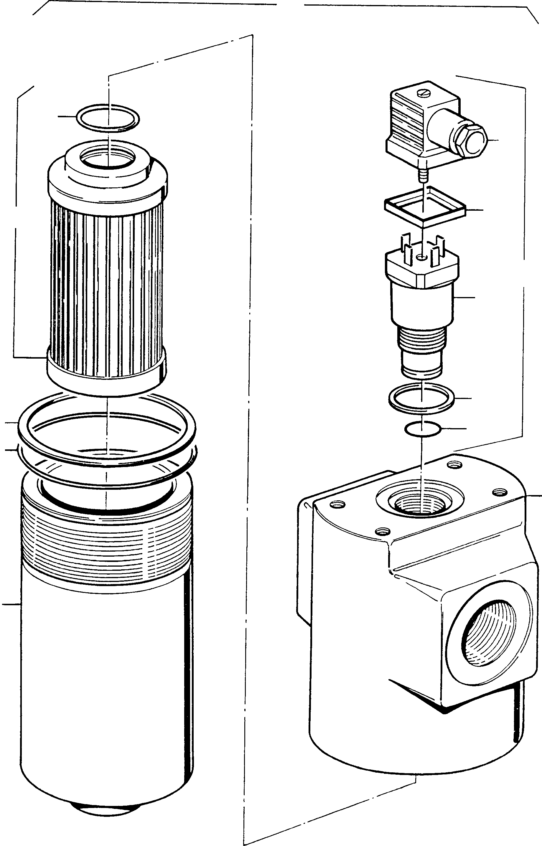 Hydr. filter assy. 906 848 40 KOMATSU
