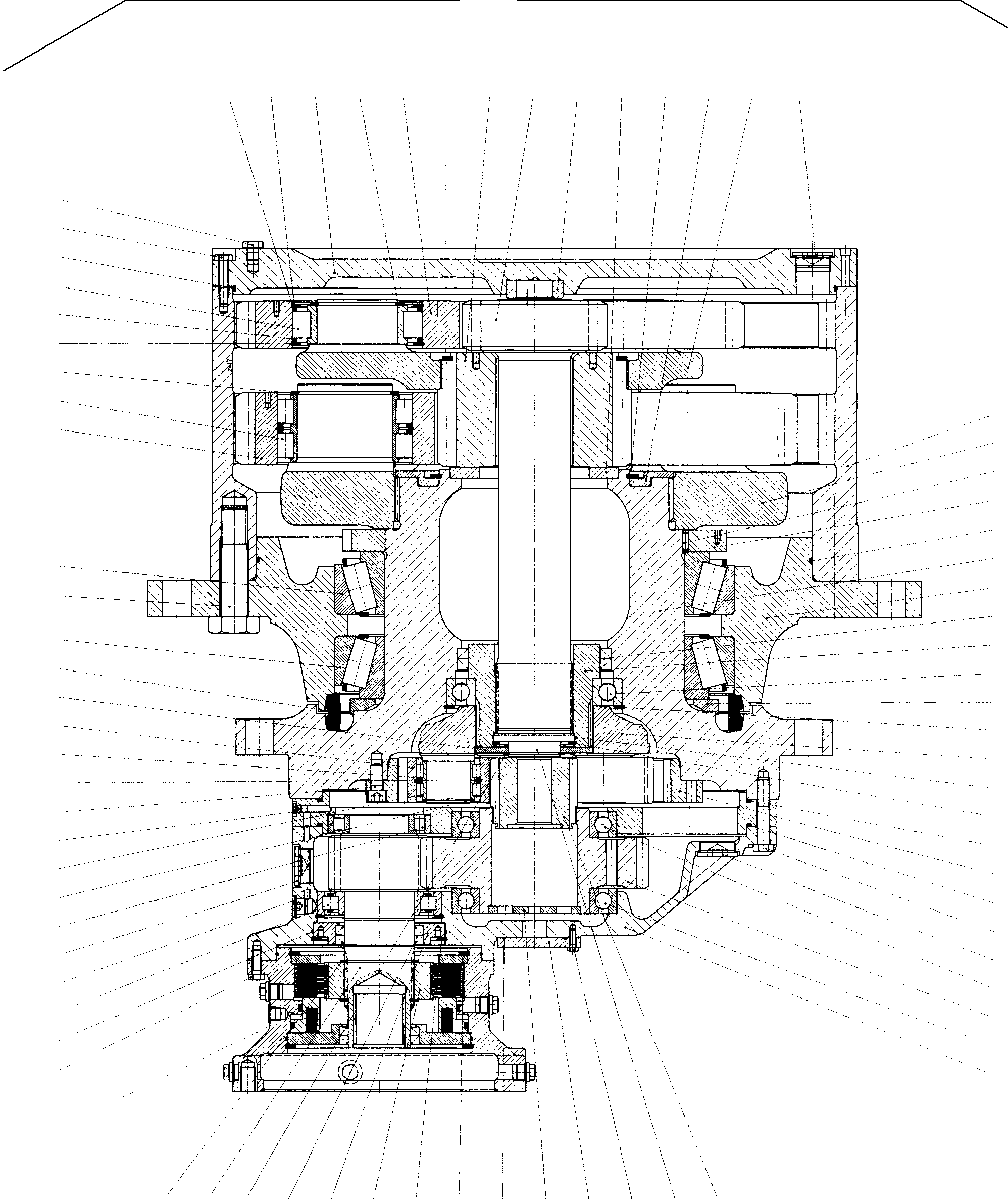 Housing cpl. (Housing, H.flange,pin and bolt) 792 119 73 KOMATSU