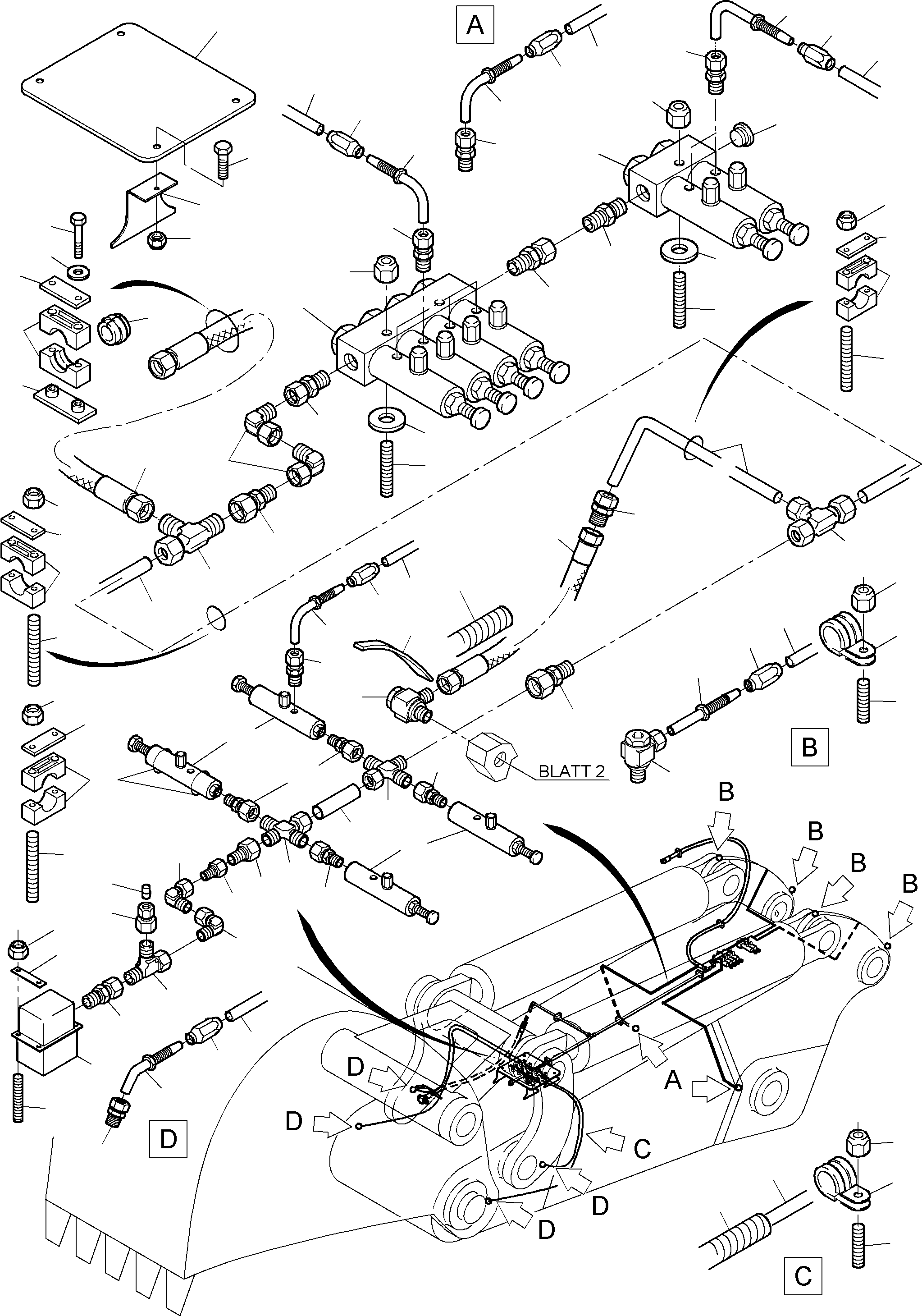 Защёлка 643 183 40 KOMATSU
