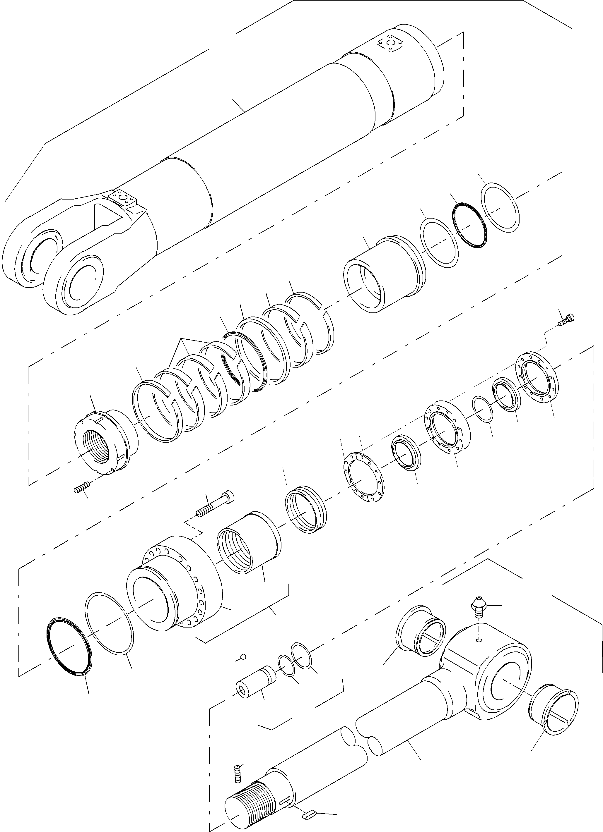 Cylinder barrel 910 188 40 KOMATSU