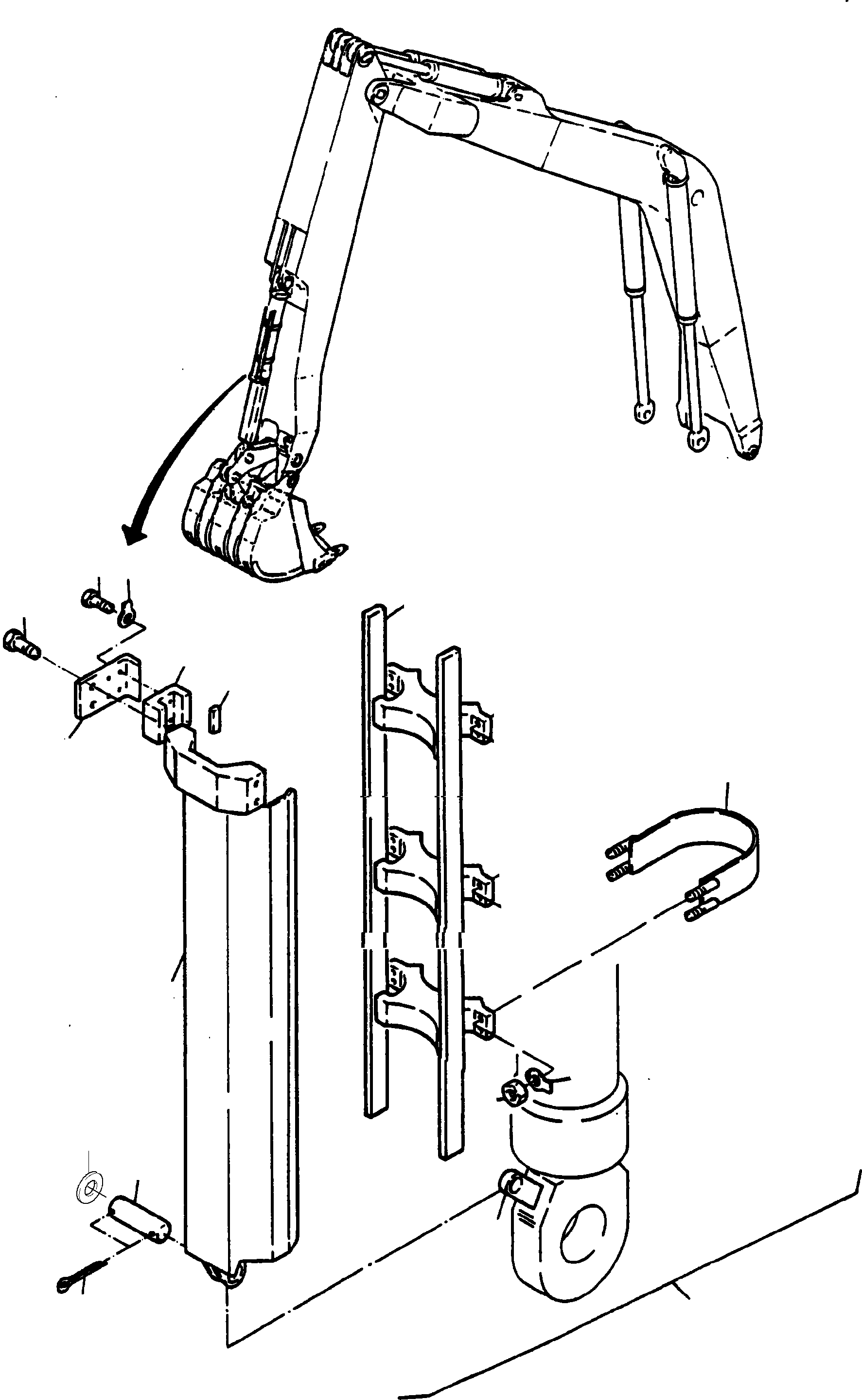 Rod protection, cylinder fig-nos: 02-16 882 100 40 KOMATSU
