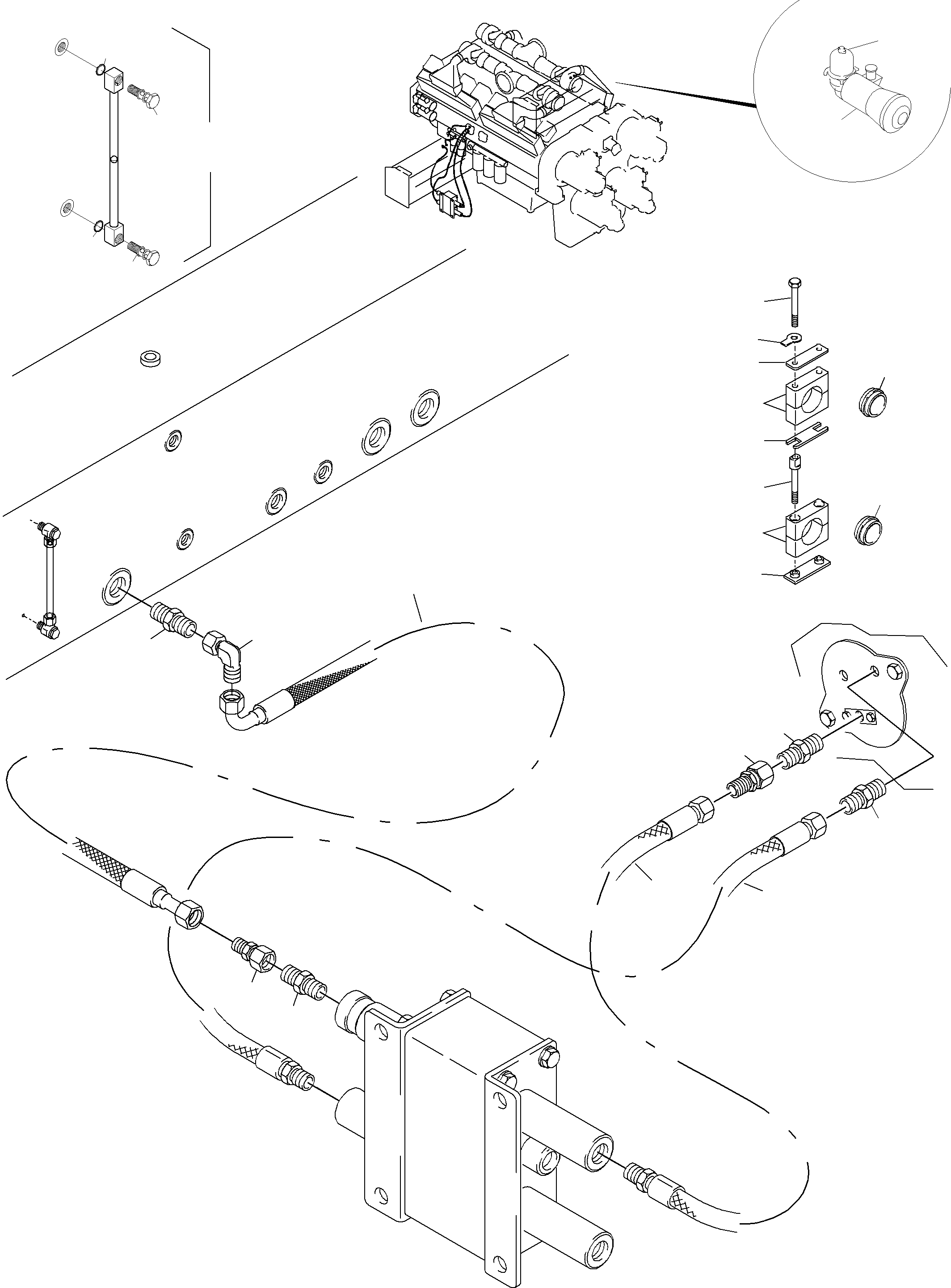 Соединительный штуцер 654 892 40 KOMATSU