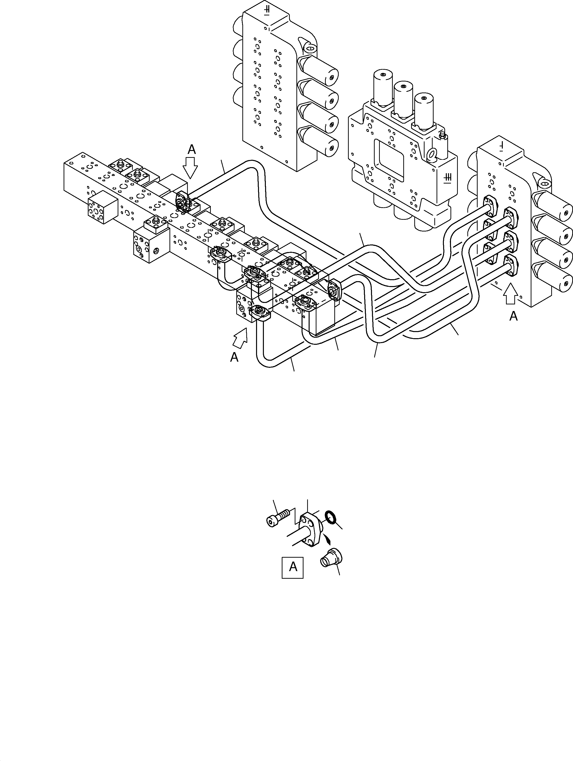 Pipe Ø 50 assy. 768 374 73 KOMATSU