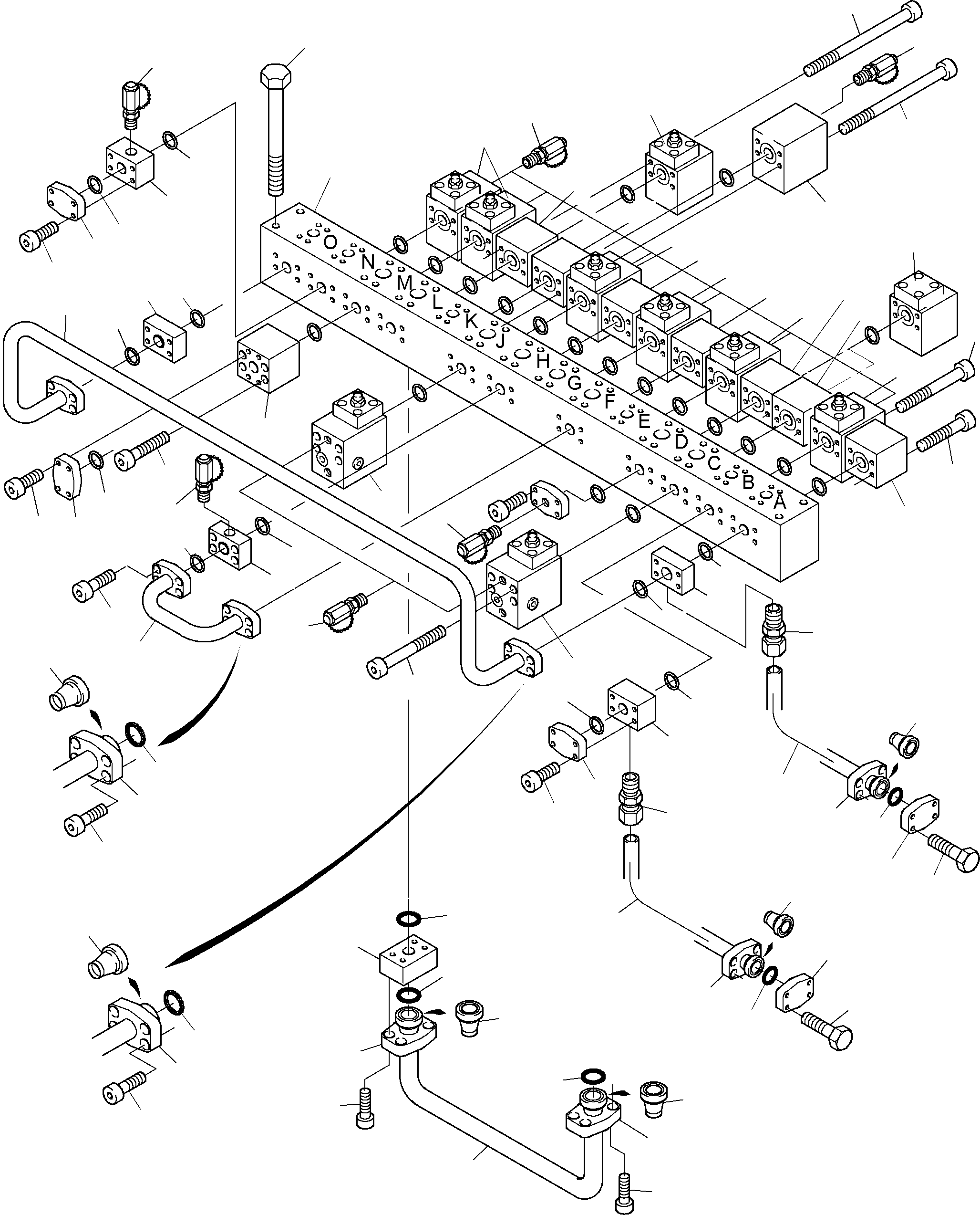 Distribution plate 894 754 40 KOMATSU