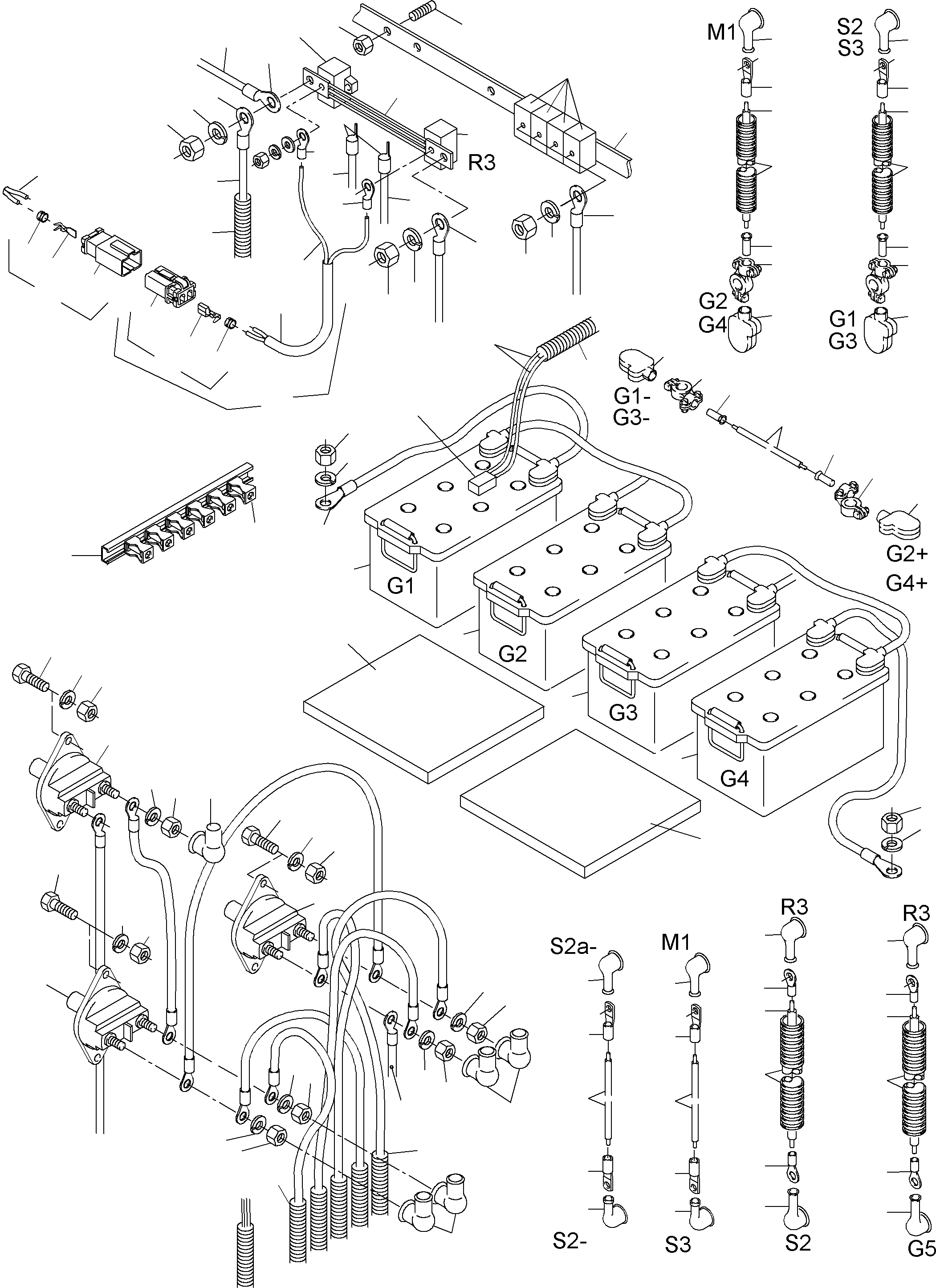 Temperature sensor with cable 907 697 40 KOMATSU