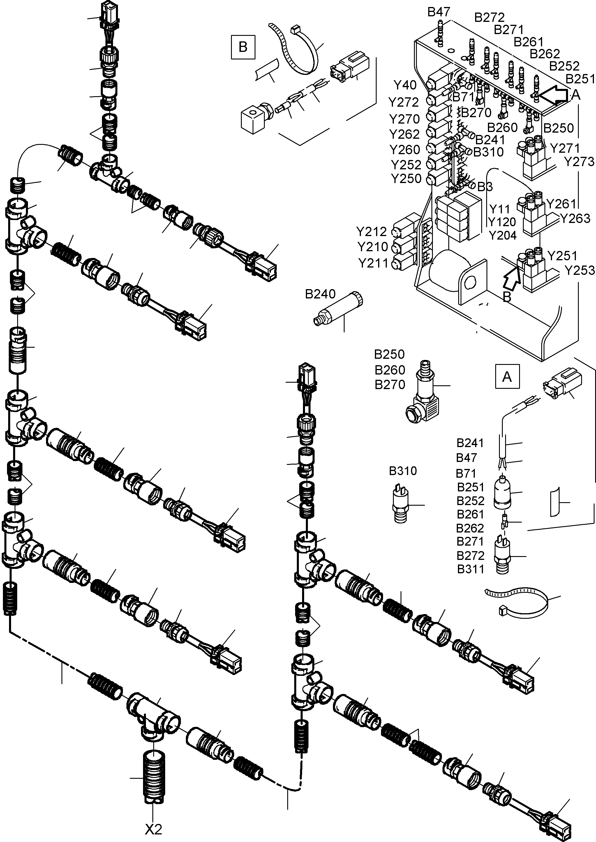 Plug for pressure switch 899 355 40 KOMATSU