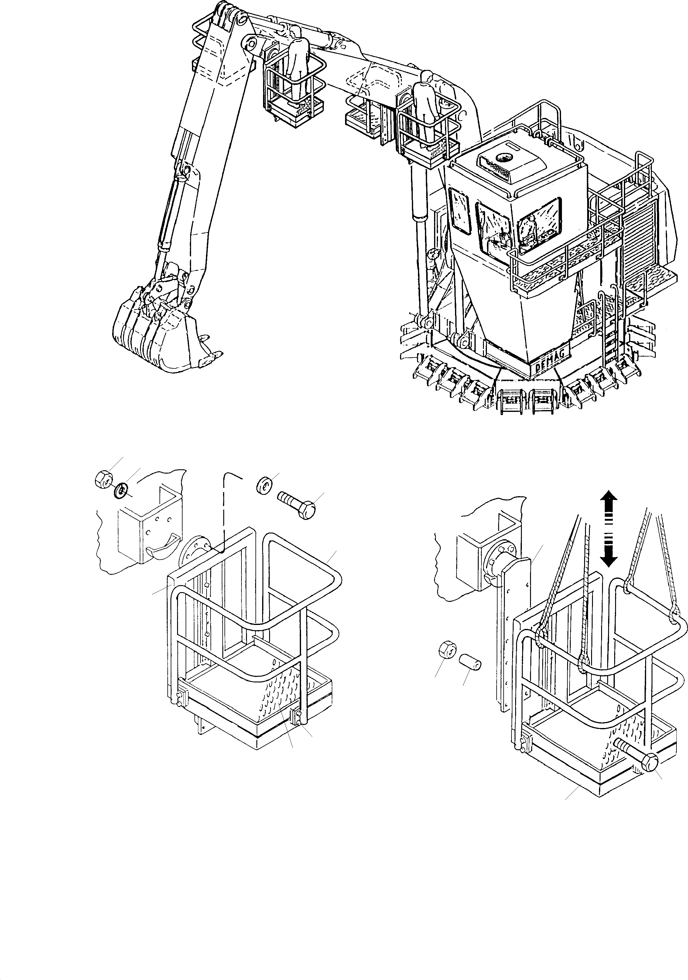 Mount for platform 652 375 40 KOMATSU