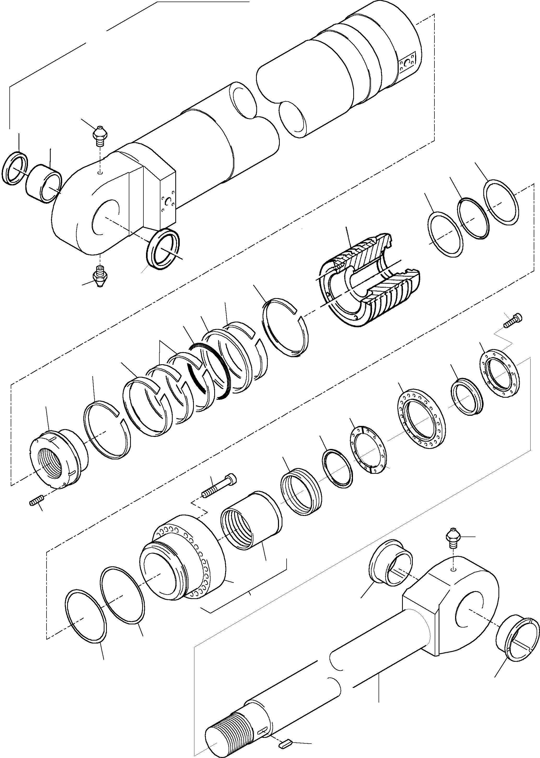 Hydraulic cylinder 917 045 40 KOMATSU