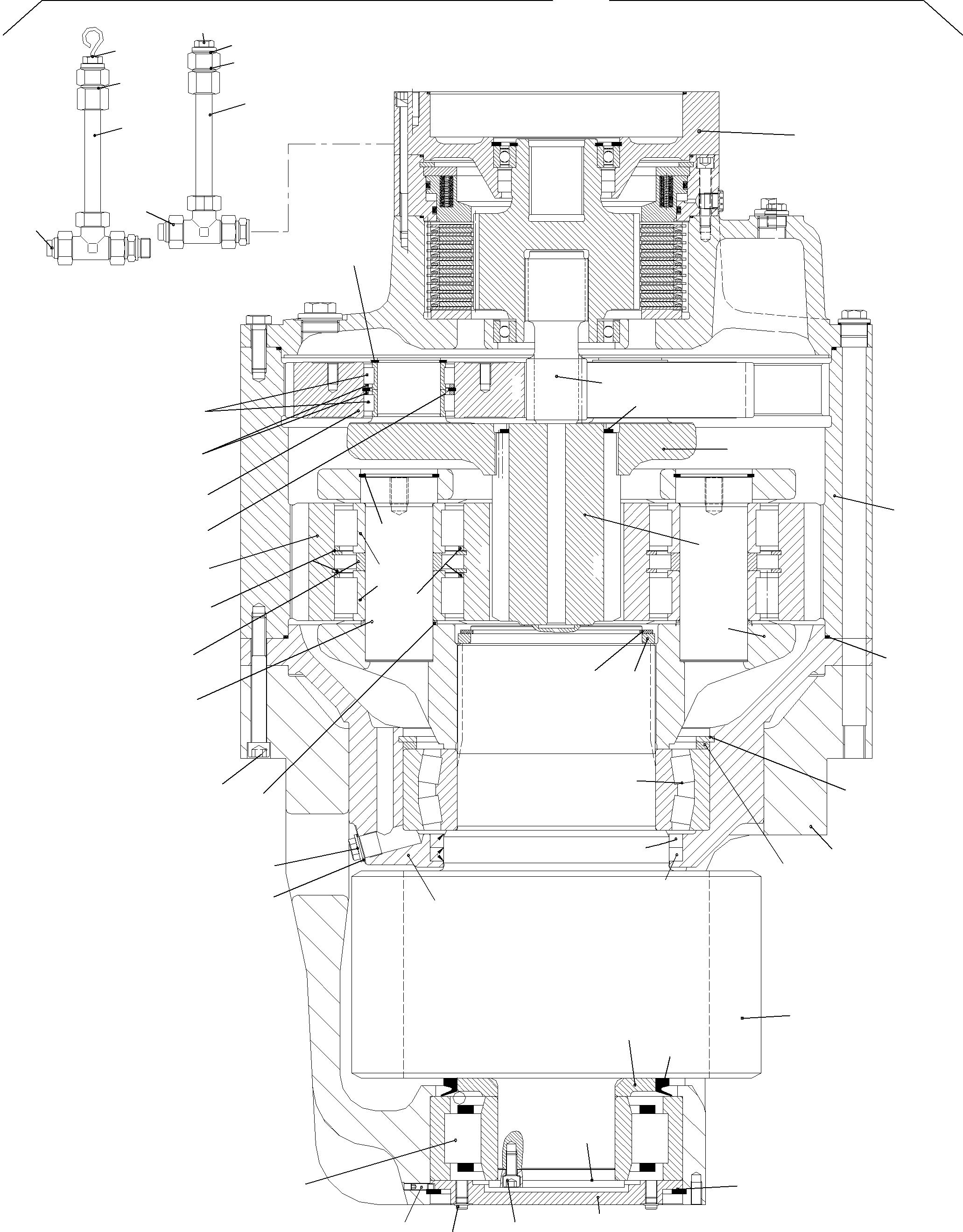 Slew gearbox assy. 924 325 40 KOMATSU