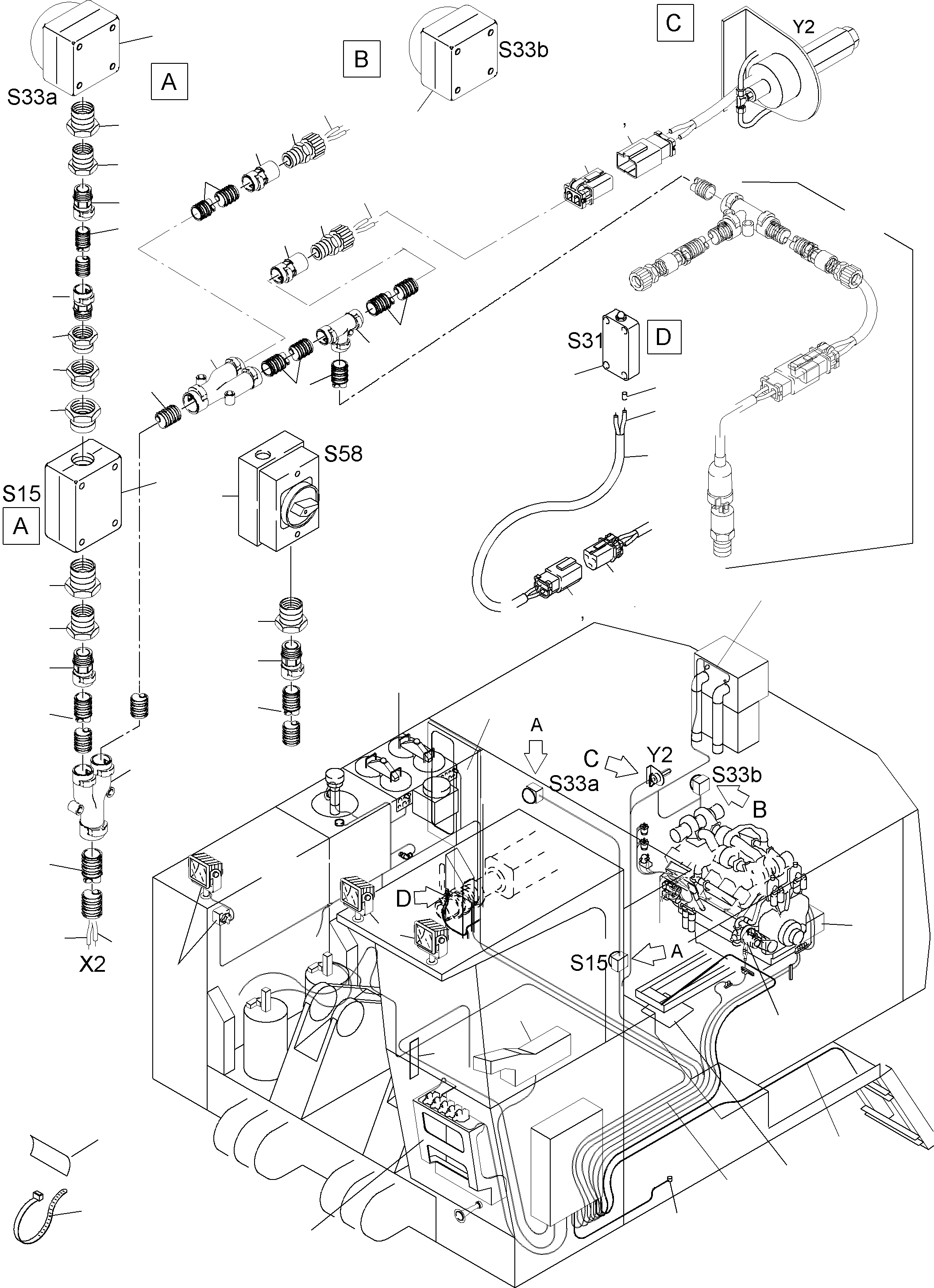 Safety switch 621 314 40 KOMATSU