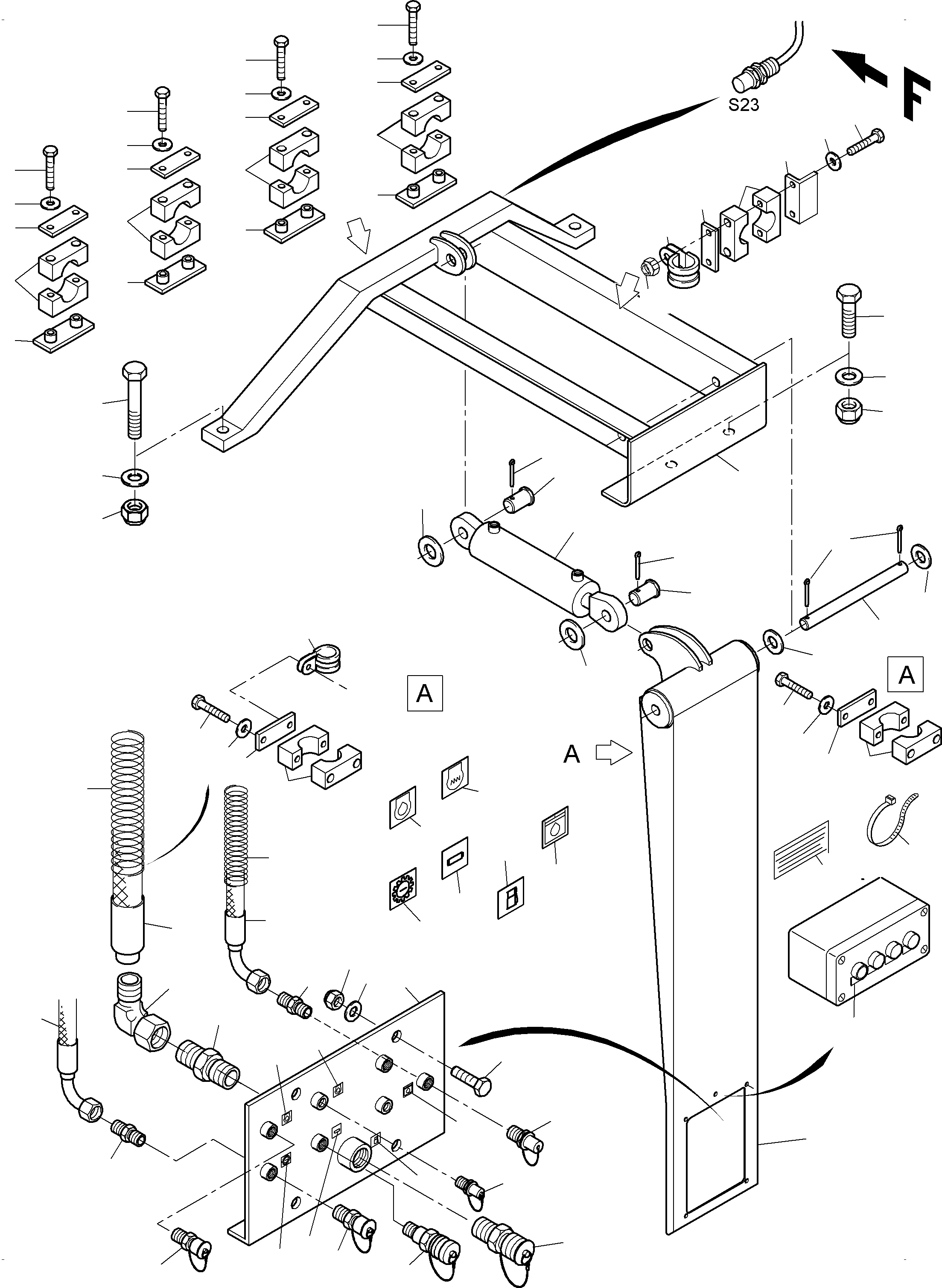 Комплект уплотнений 794 024 73 KOMATSU
