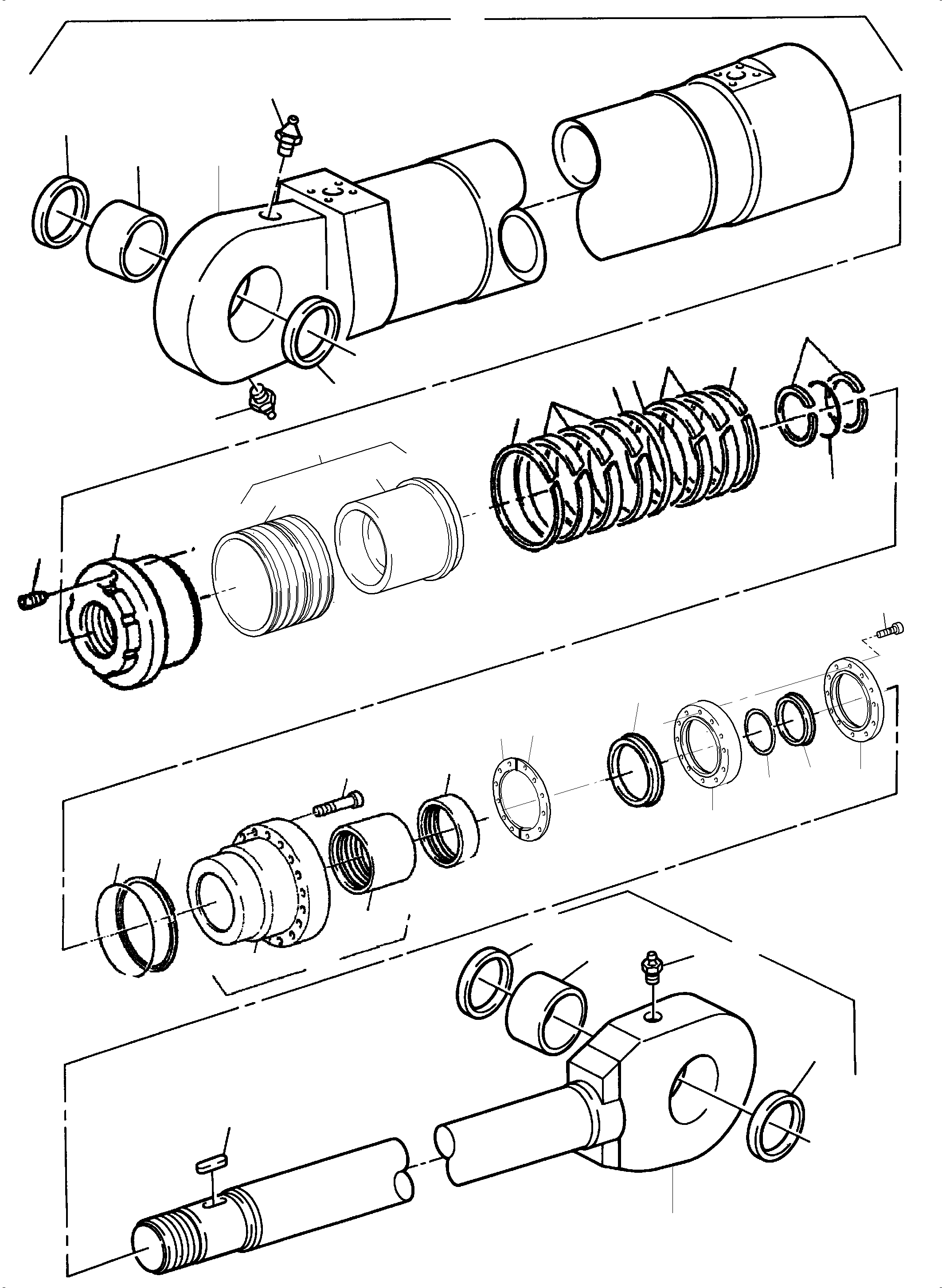 Cylinder barrel incl. fig-nos. 03,04,05,06 798 055 73 KOMATSU