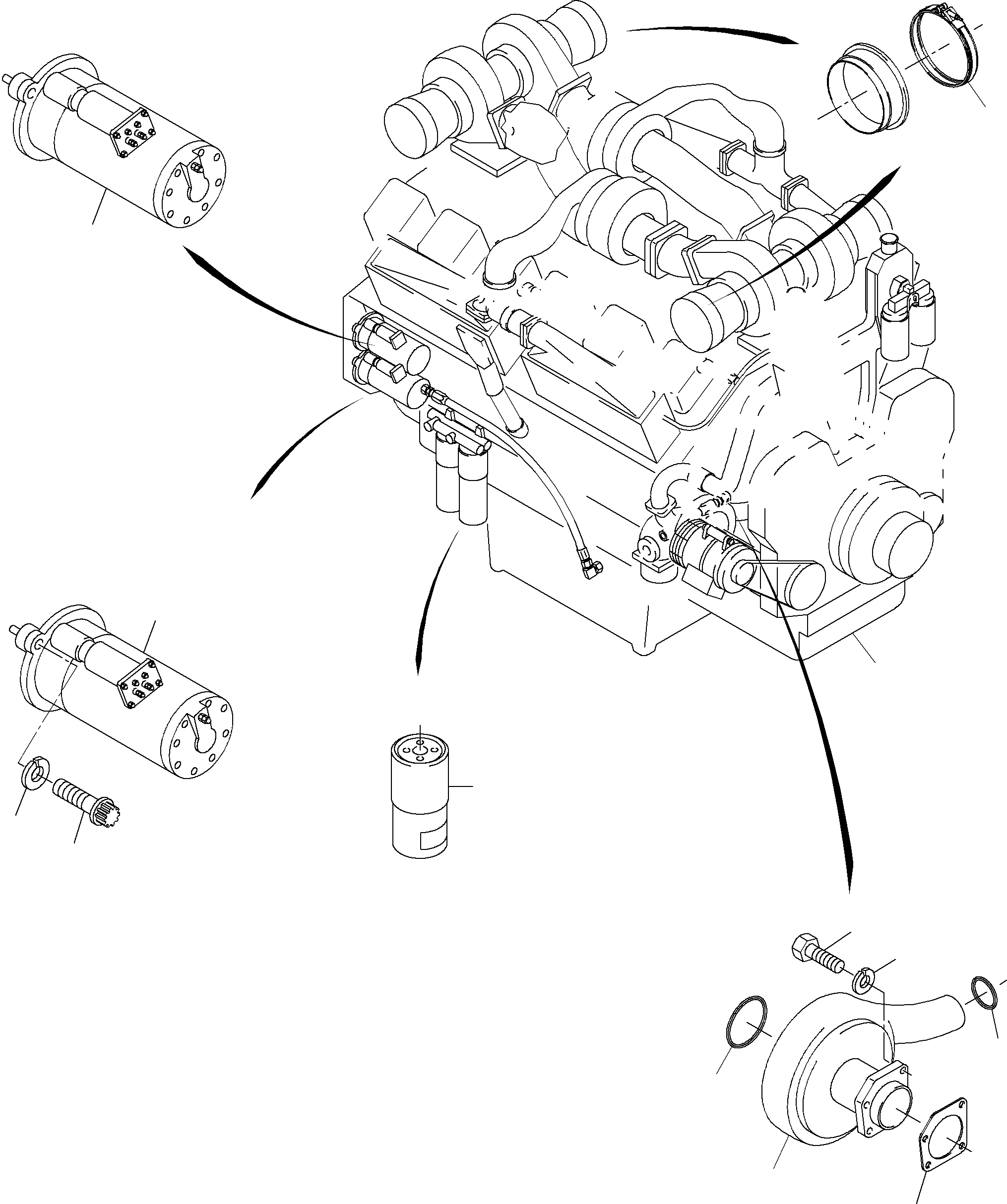 Fuel filter (CU-engine) 693 587 00 KOMATSU