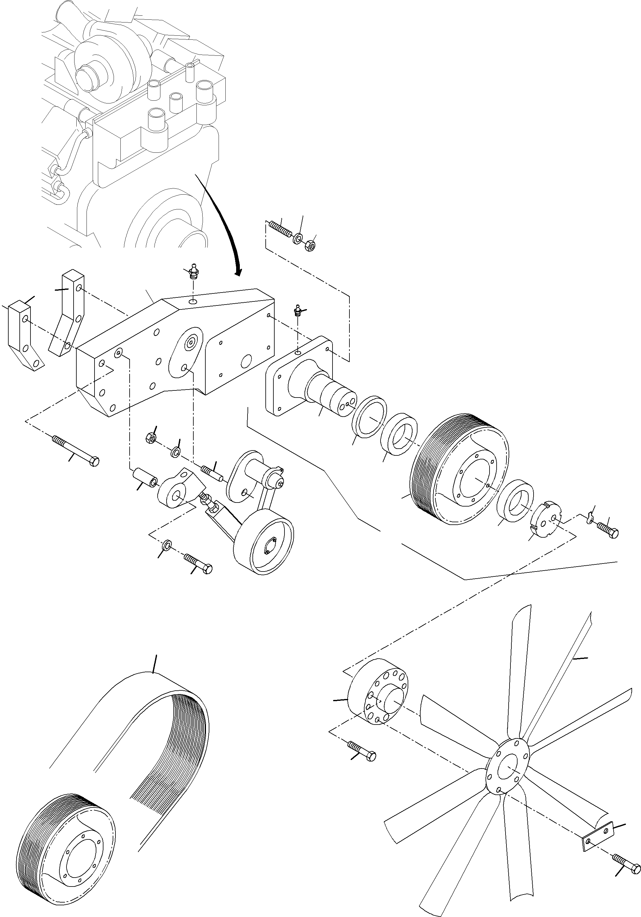 Резьбовой штифт 924 892 40 KOMATSU