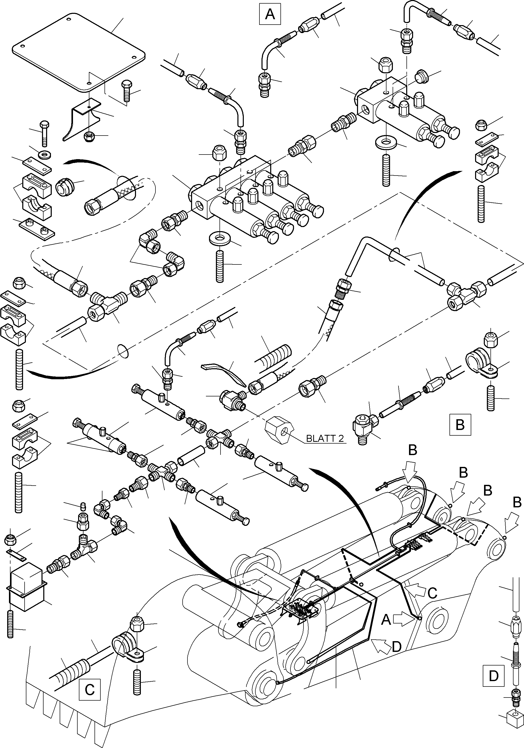Соединительный штуцер 655 268 40 KOMATSU