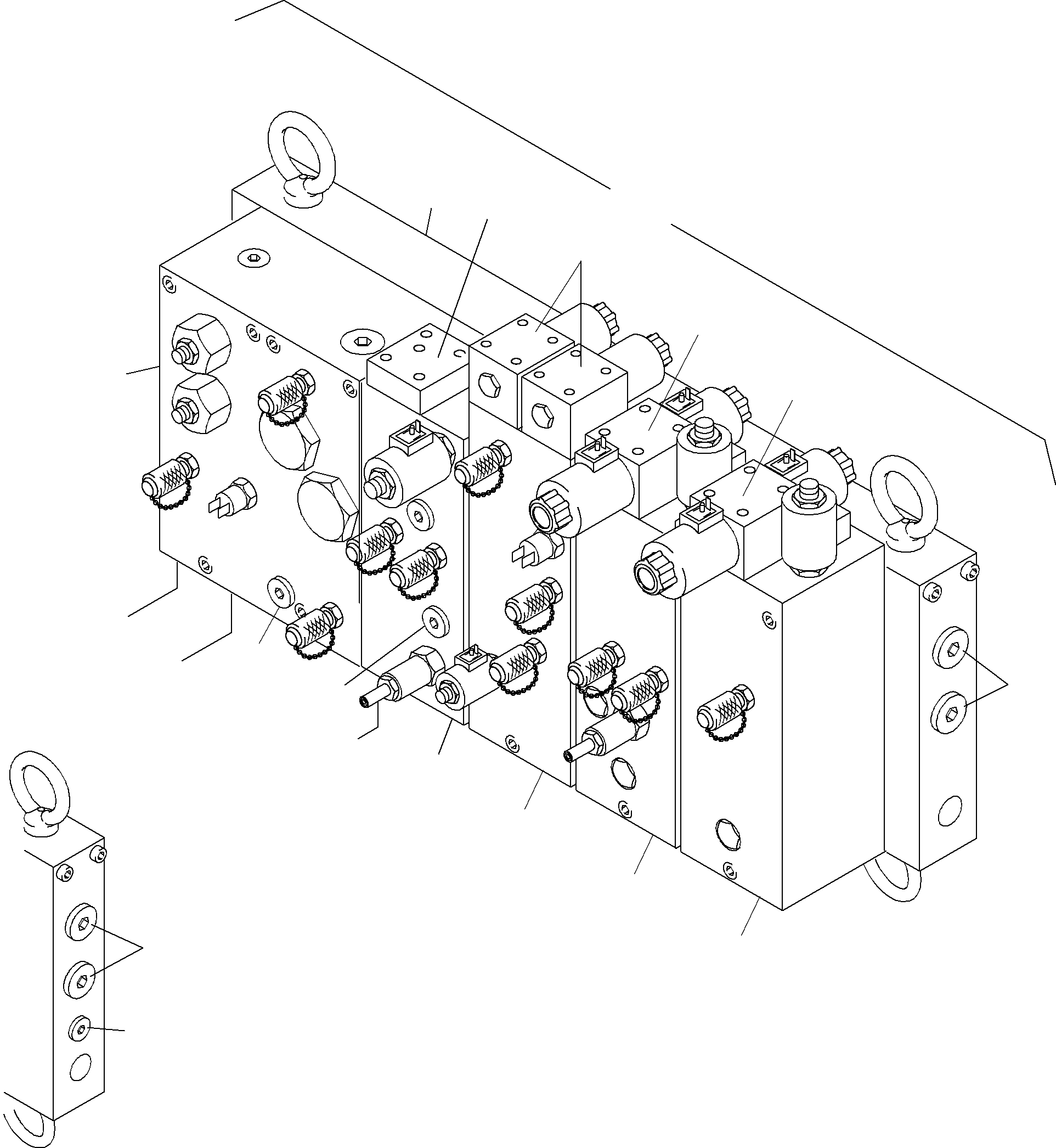 Valve - travelling gear 907 461 40 KOMATSU