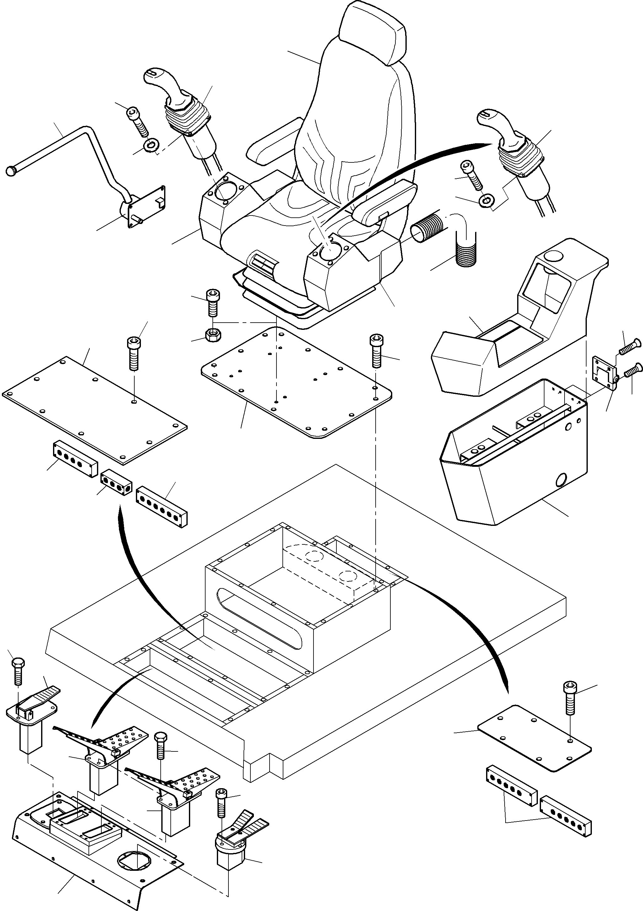 Operation panel - base 794 474 73 KOMATSU