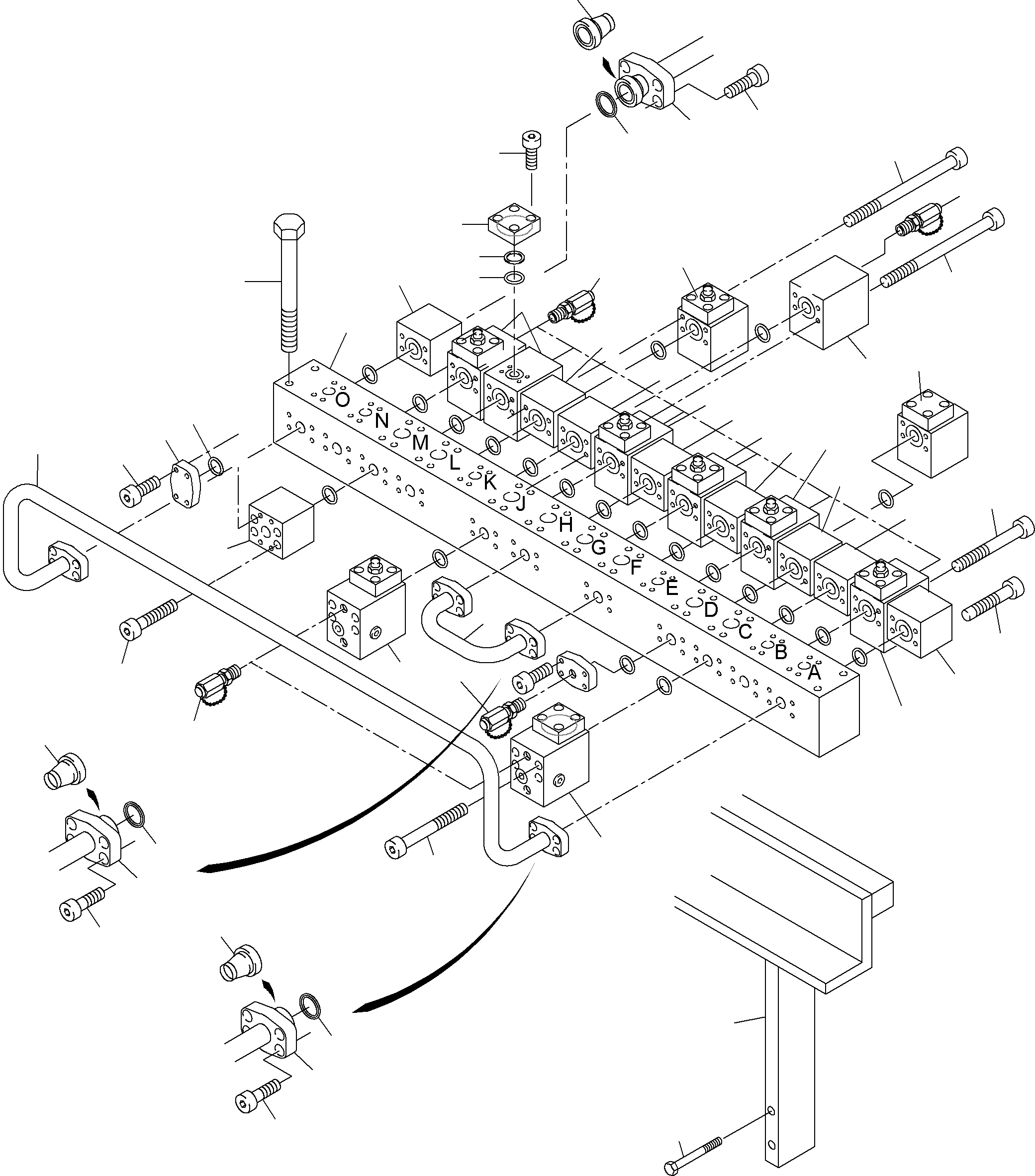 Распределительный коллектор 935 241 40 KOMATSU
