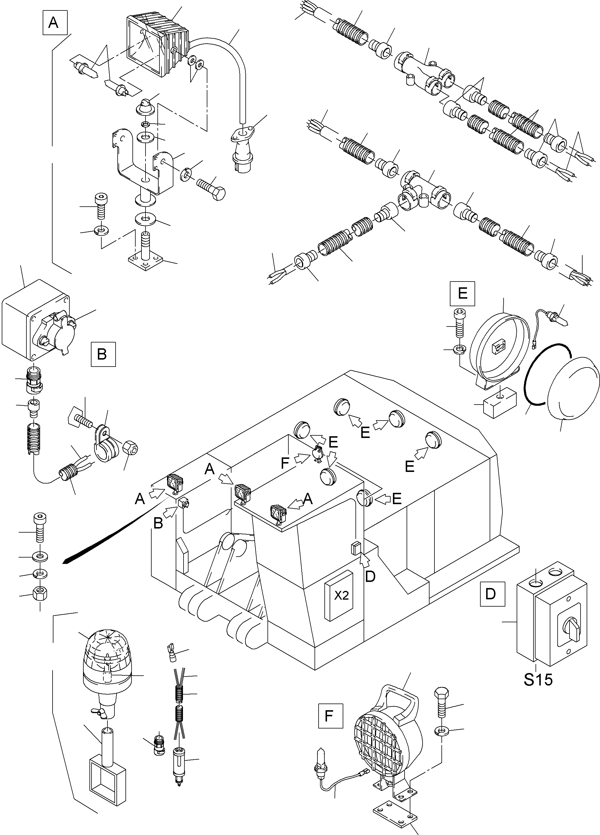 Фонарь 794 954 73 KOMATSU