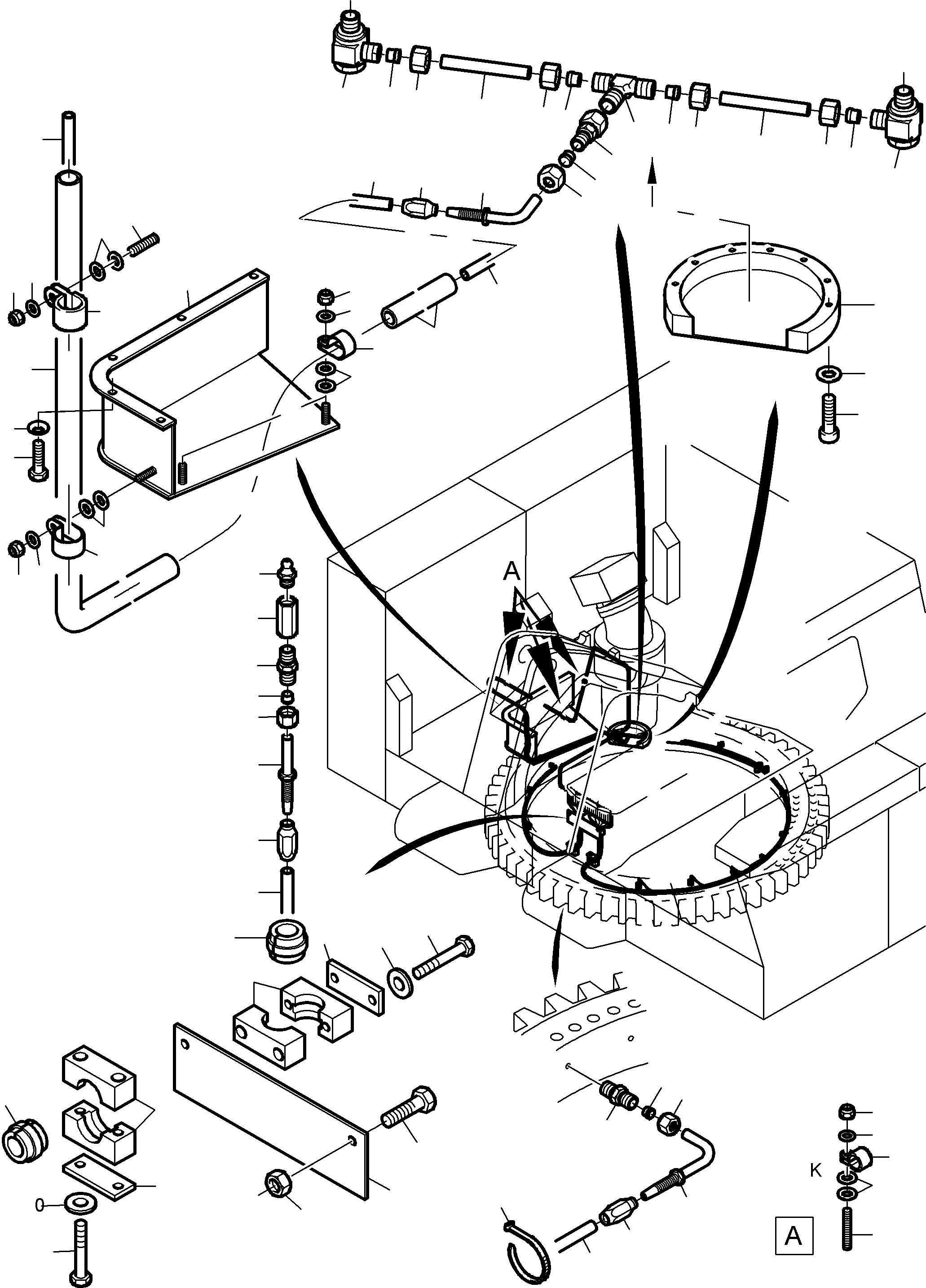 Соединительный штуцер 517 074 98 KOMATSU