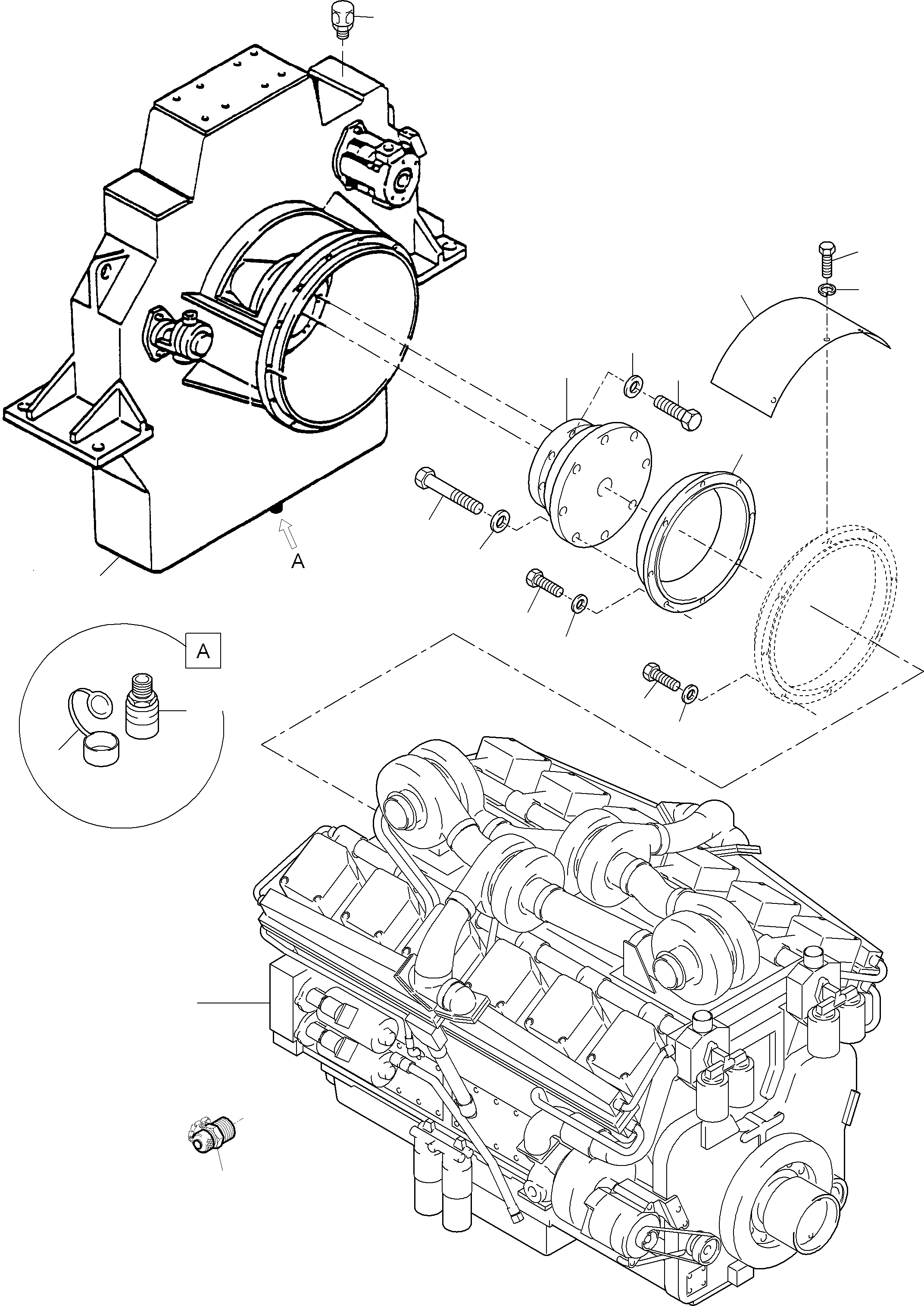 Diesel engine 898 131 40 KOMATSU