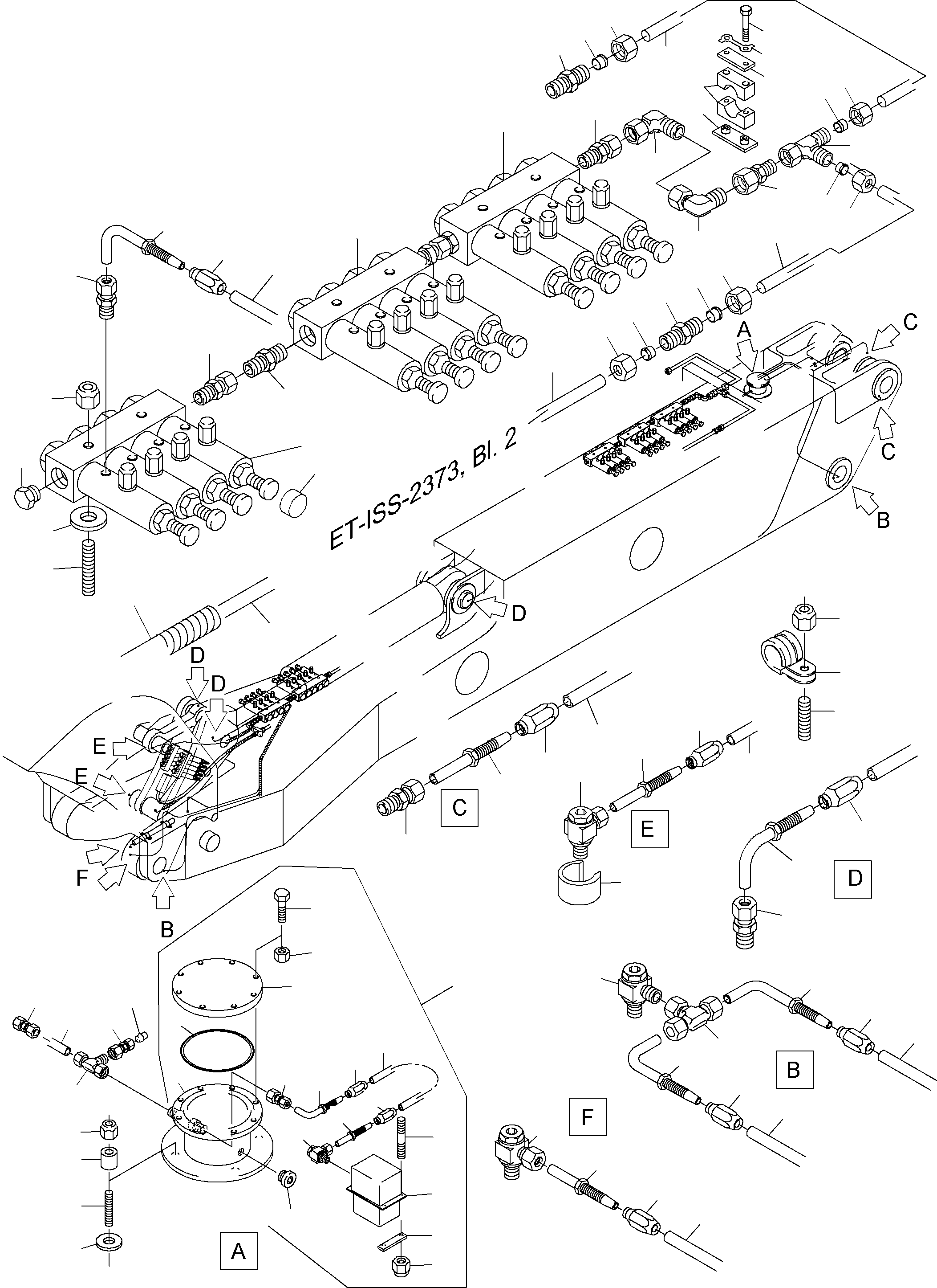 Труба в сборе ø 25 925 427 40 KOMATSU