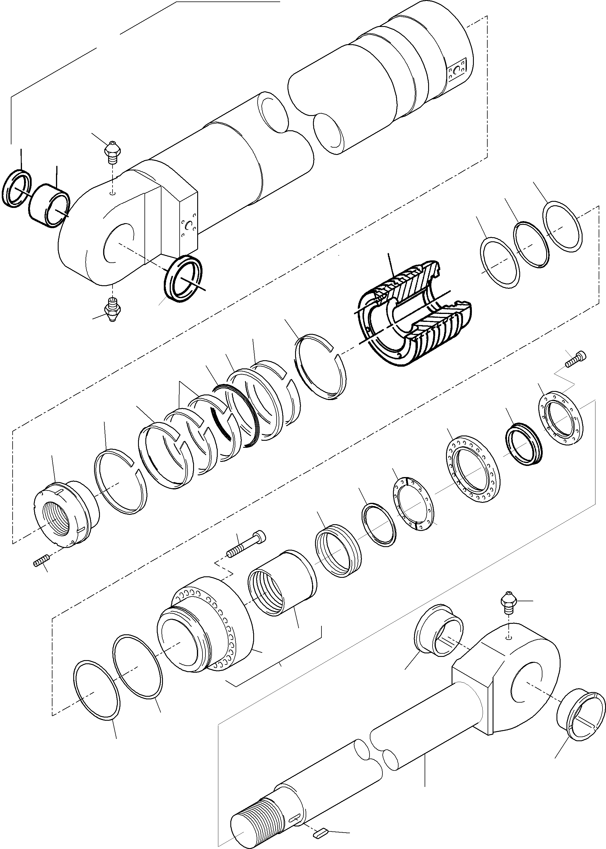 Sealing flange incl. fig-nos. 30, 31 (finish work after bush is installed) 931 541 40 KOMATSU
