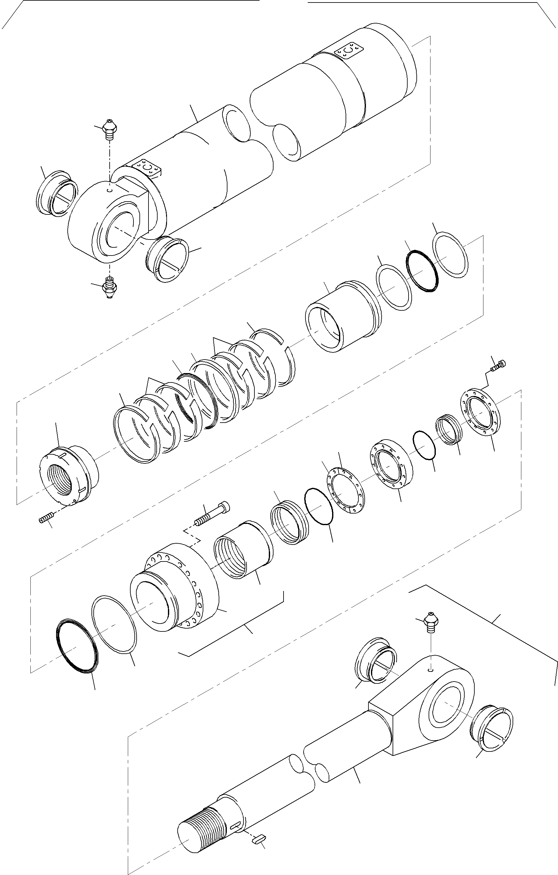 Sealing flange fig-no. 19-20 (finish work after bush is installed) 641 979 40 KOMATSU