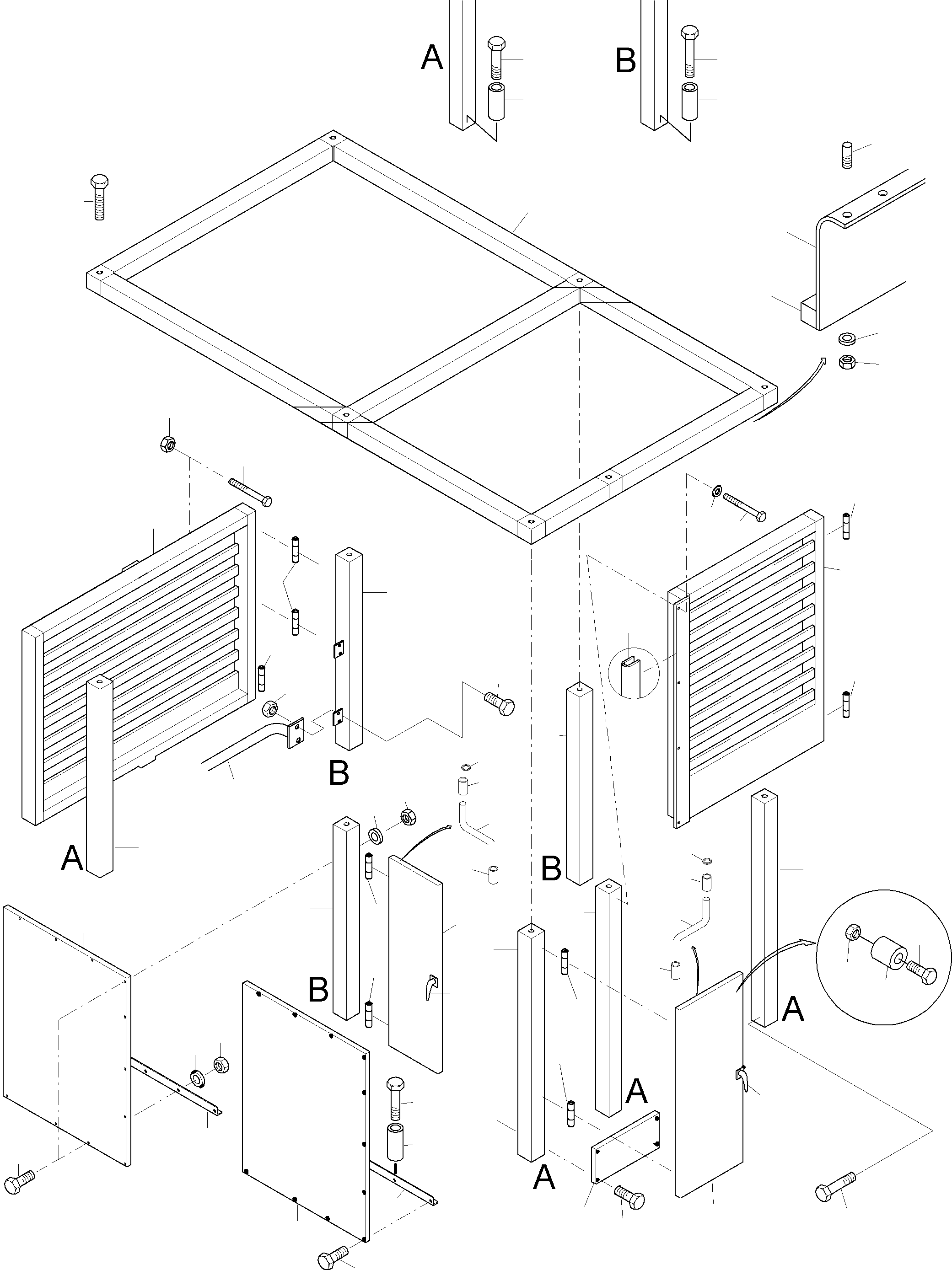 Roof section 2 (with emergency exit) 936 564 40 KOMATSU